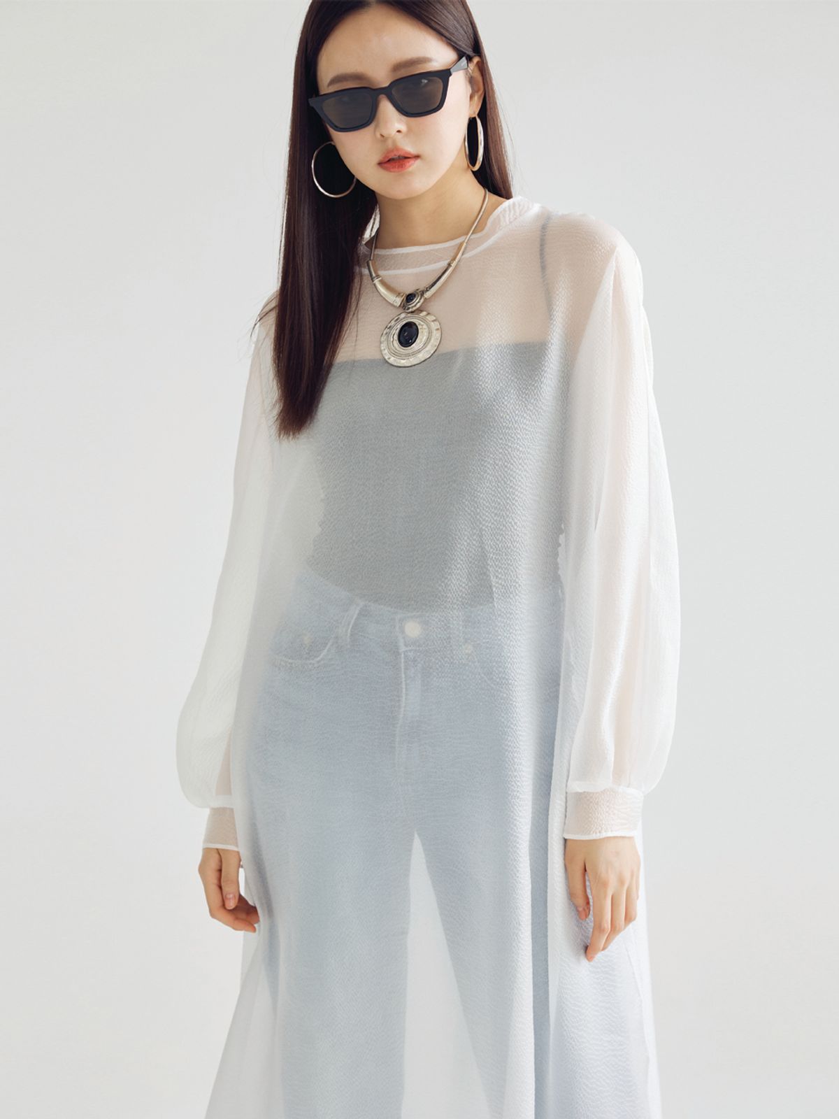 봄날 부티크(BOMNAL BOUTIQUE) 쉬폰 미디 드레스