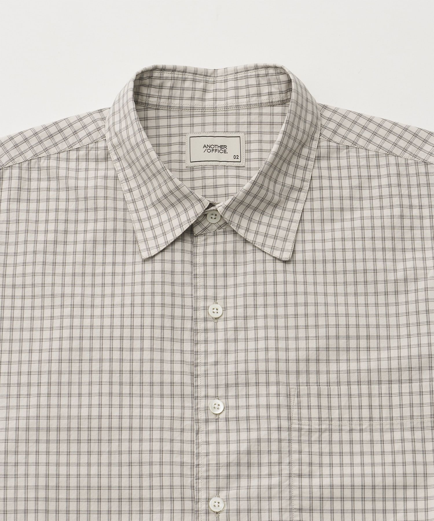 MUSINSA公式 | ANOTHER OFFICE [SS] Ordinary Check Shirt (Ecru)