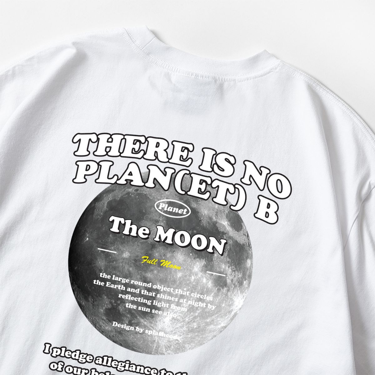 스플래시코드(SPLASHCODE) 반팔 티셔츠 화이트 - 플래닛 문(Planet Moon)