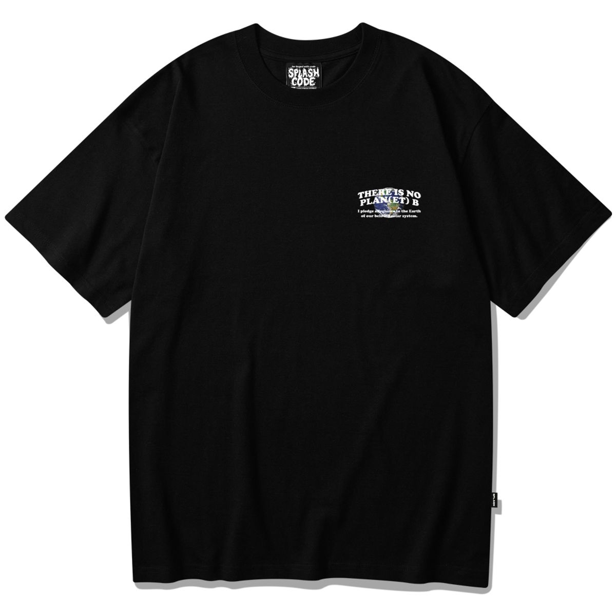 스플래시코드(SPLASHCODE) 반팔 티셔츠 블랙 - 플래닛 어스(Planet Earth)
