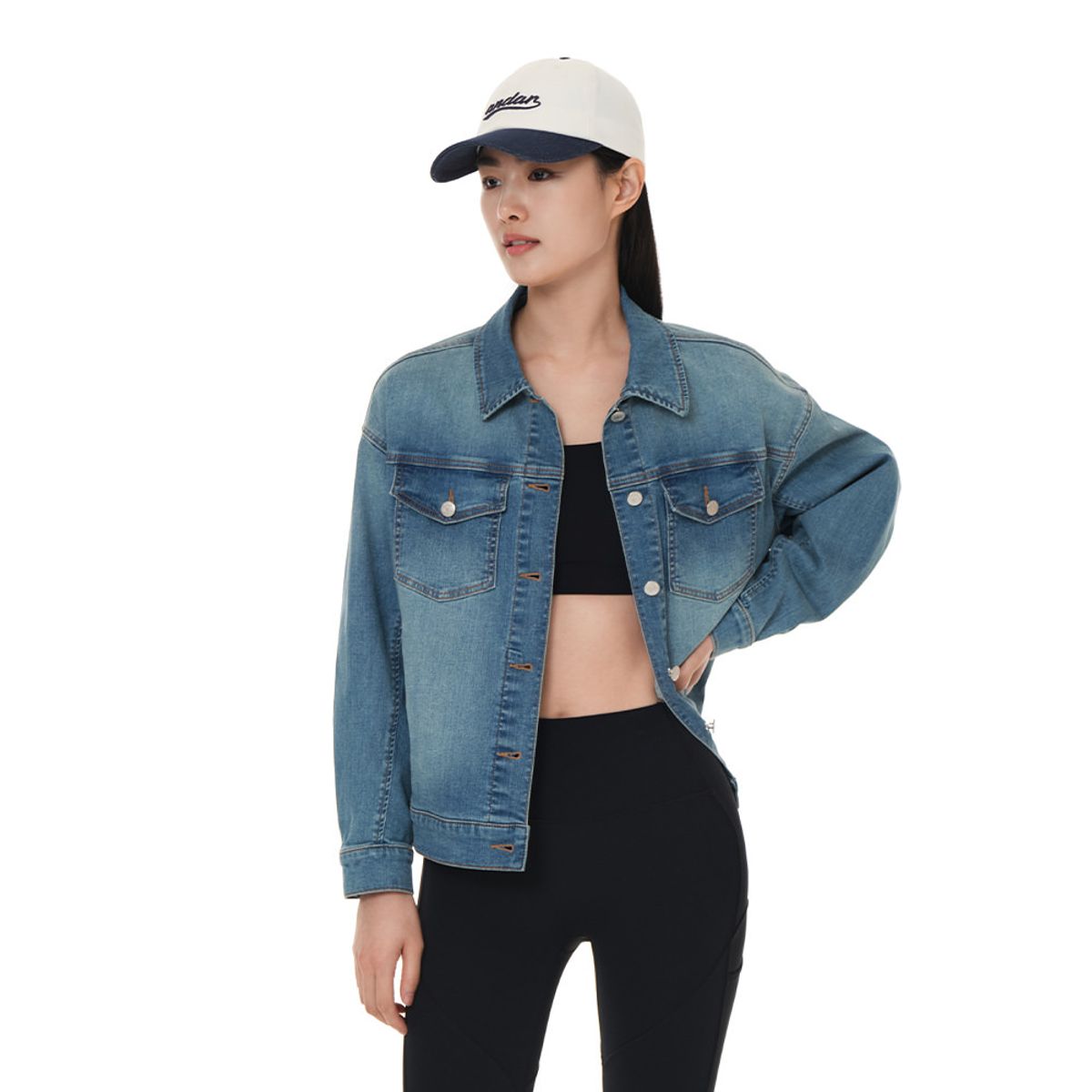안다르(ANDAR) 데님 로고 볼캡