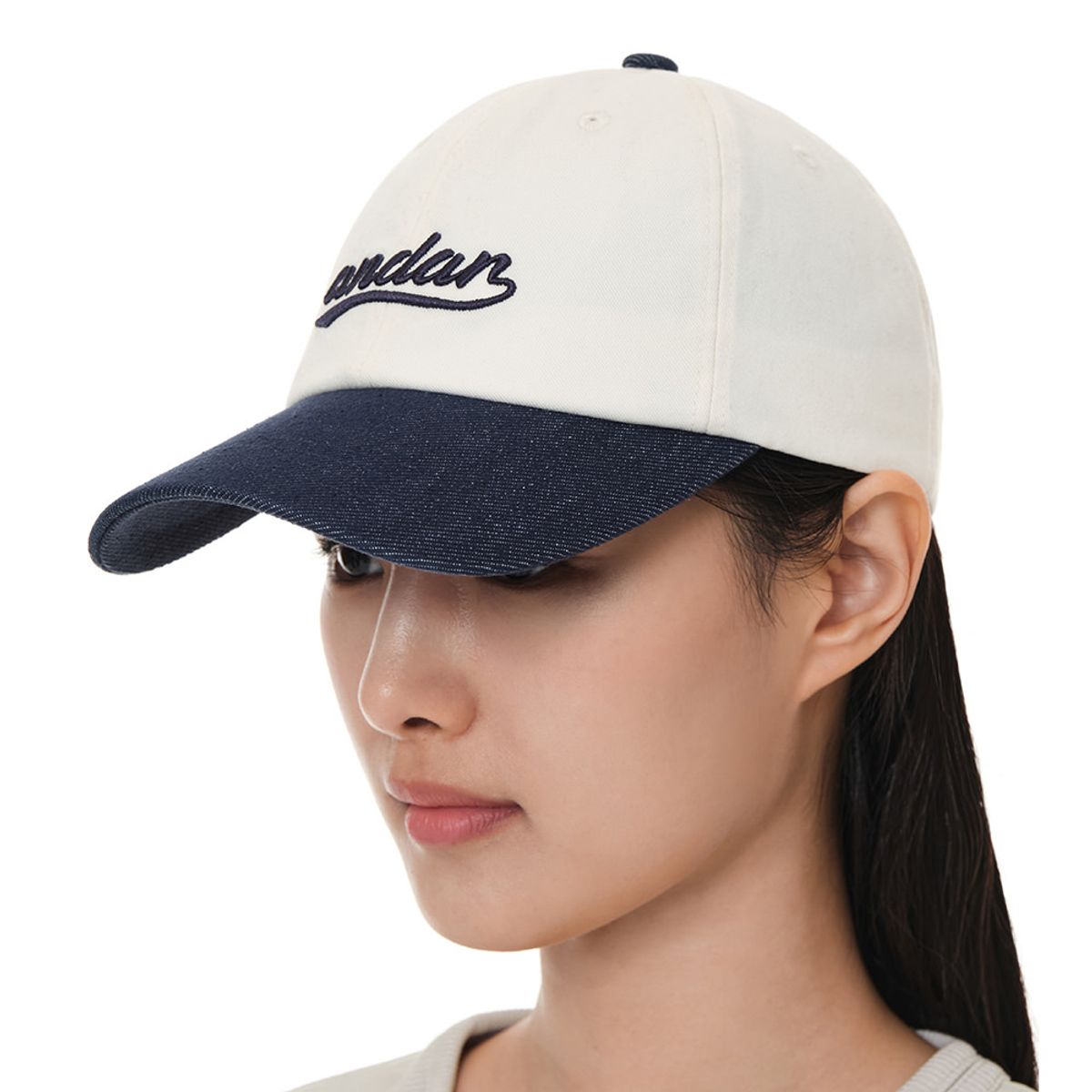 안다르(ANDAR) 데님 로고 볼캡