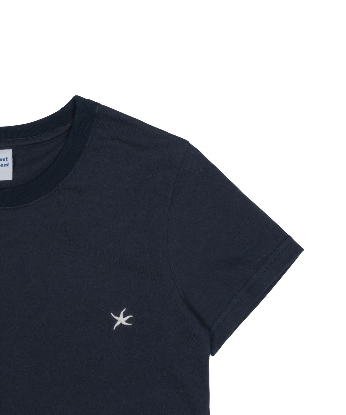 더콜디스트모먼트(THE COLDEST MOMENT) (w) TCM mini logo crop T (navy)