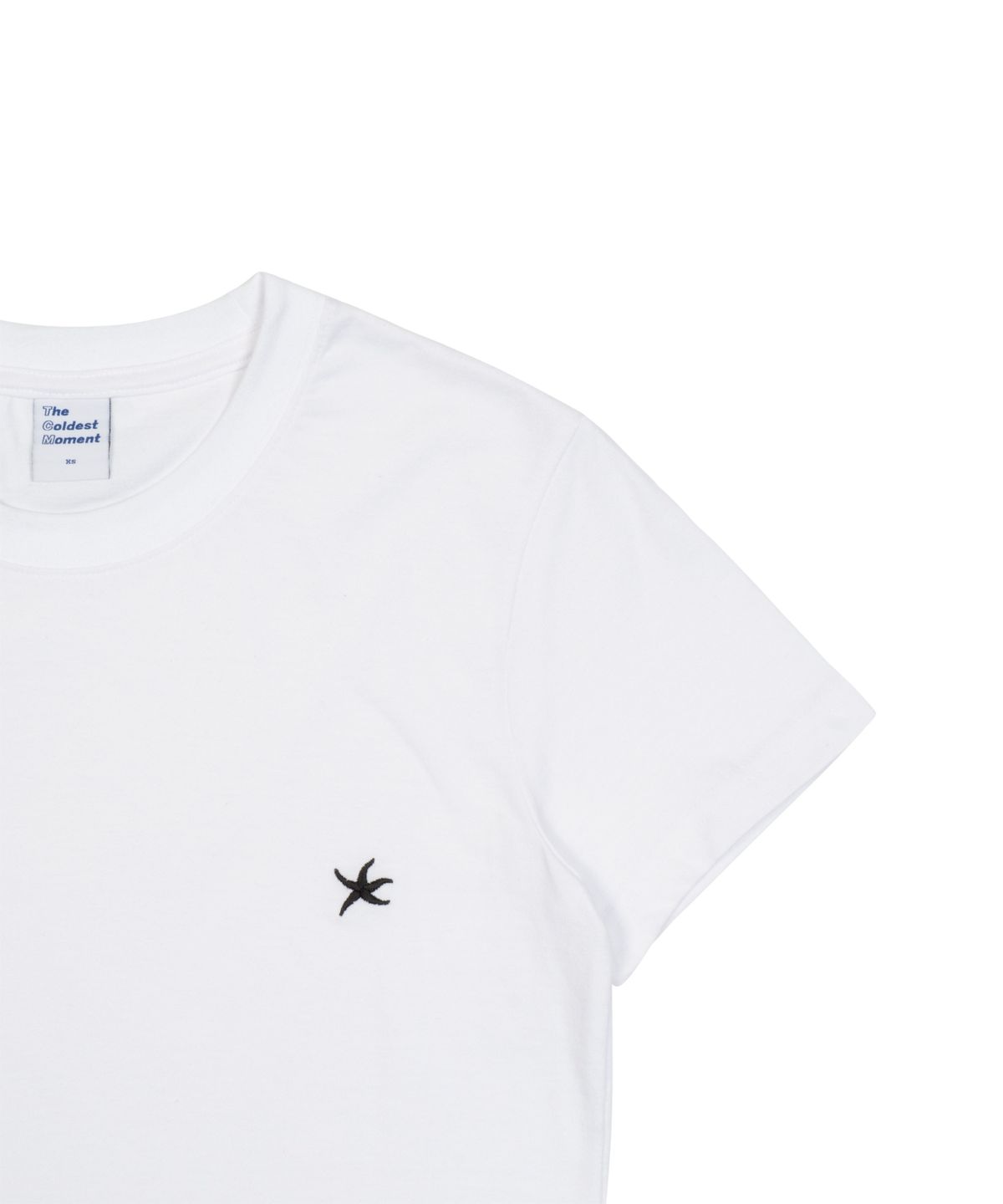 더콜디스트모먼트(THE COLDEST MOMENT) (w) TCM mini logo crop T (white)