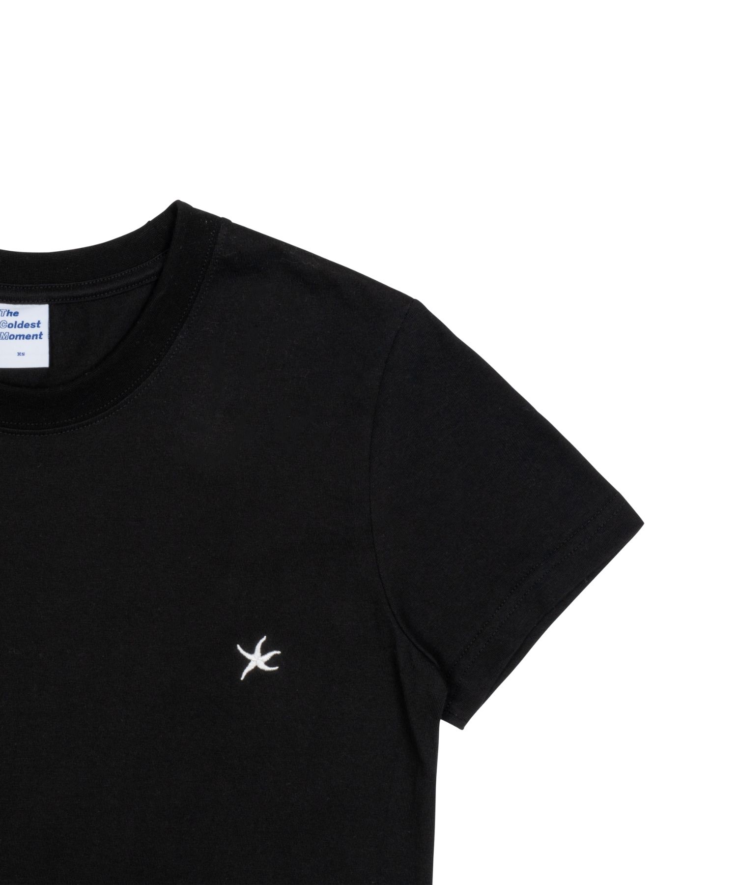MUSINSA | THE COLDEST MOMENT (w) TCM mini logo crop T (black)