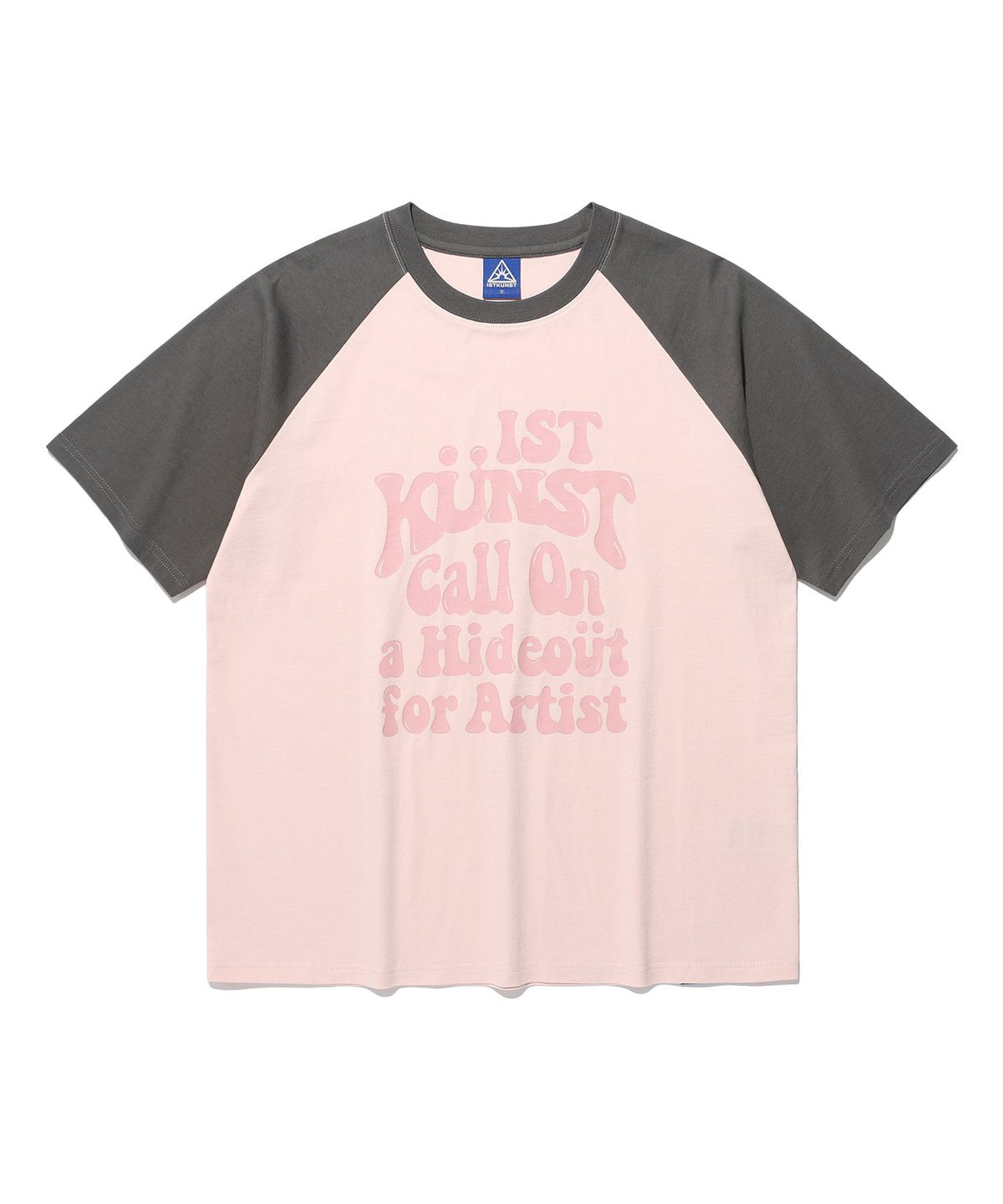 이스트쿤스트(ISTKUNST) HIDEOUT RAGLAN TEE_PINK(IK2EMMT503A)