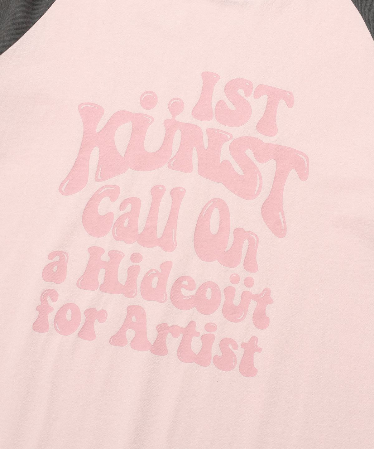 이스트쿤스트(ISTKUNST) HIDEOUT RAGLAN TEE_PINK(IK2EMMT503A)