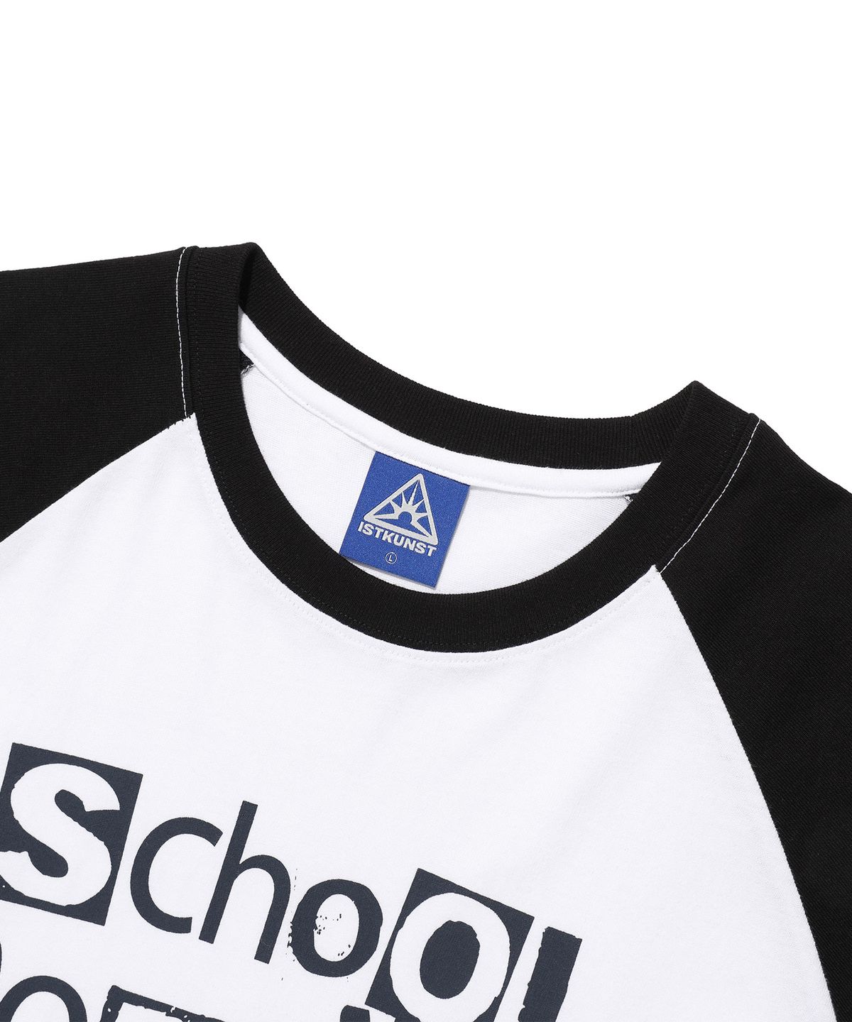 이스트쿤스트(ISTKUNST) DOES NOT TEACH RAGLAN TEE_WHITE(IK2FMMT506A)