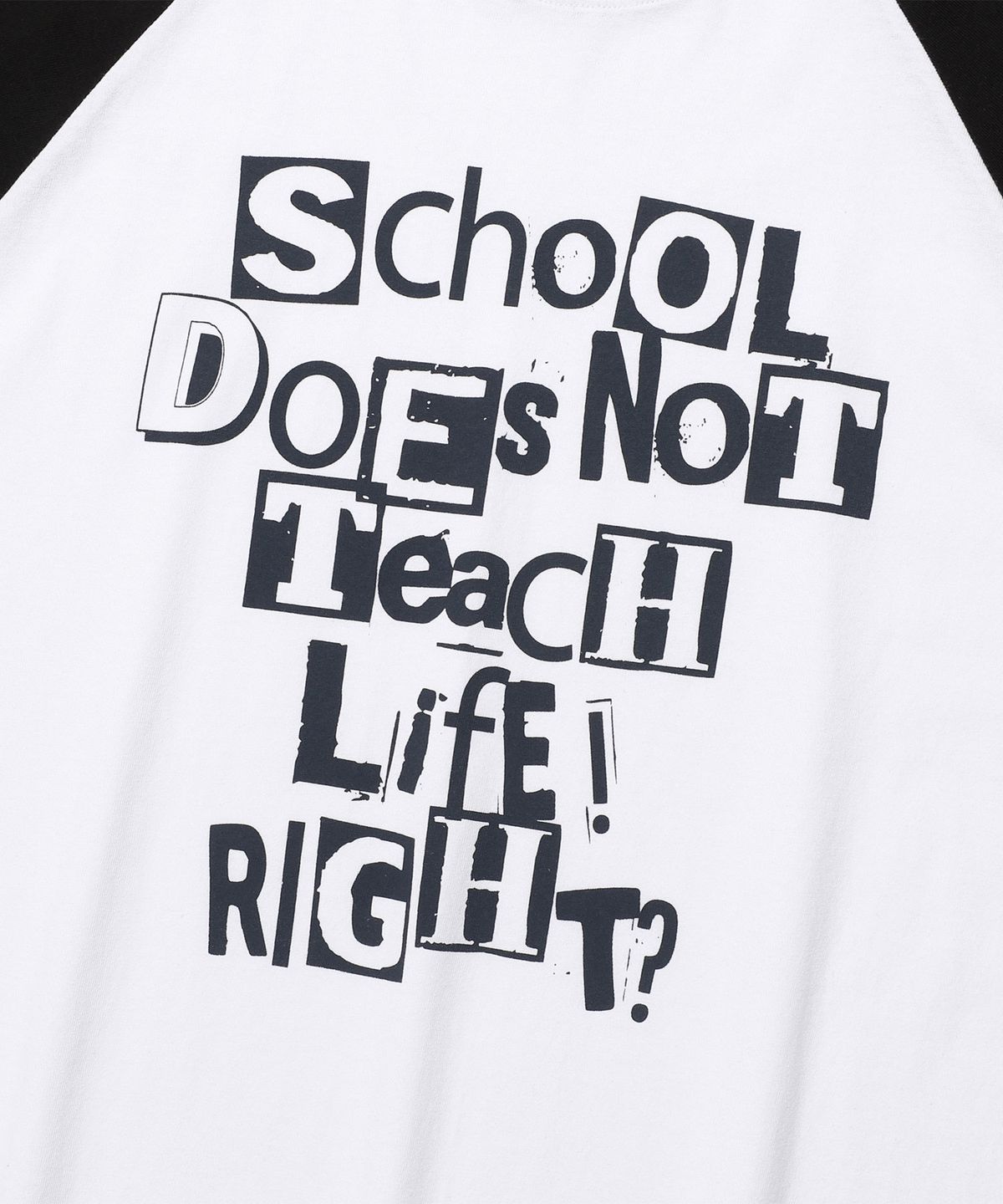 이스트쿤스트(ISTKUNST) DOES NOT TEACH RAGLAN TEE_WHITE(IK2FMMT506A)