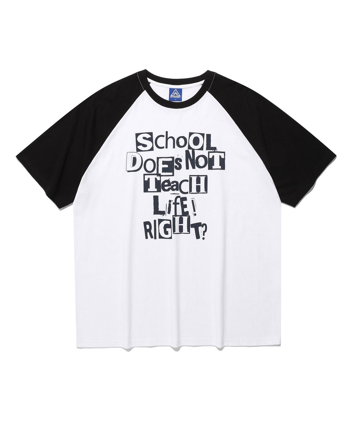 이스트쿤스트(ISTKUNST) DOES NOT TEACH RAGLAN TEE_WHITE(IK2FMMT506A)