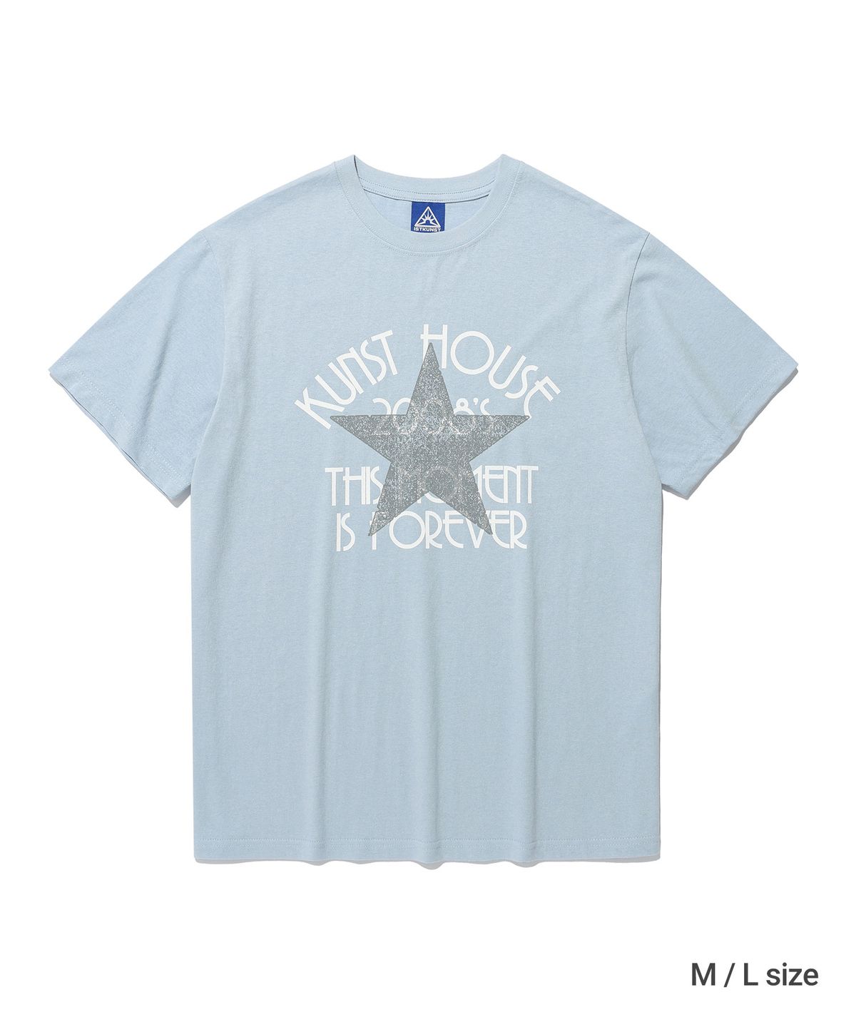 이스트쿤스트(ISTKUNST) KUNST HOUSE BASIC TEE_LIGHT BLUE(IK2FMMT515A)