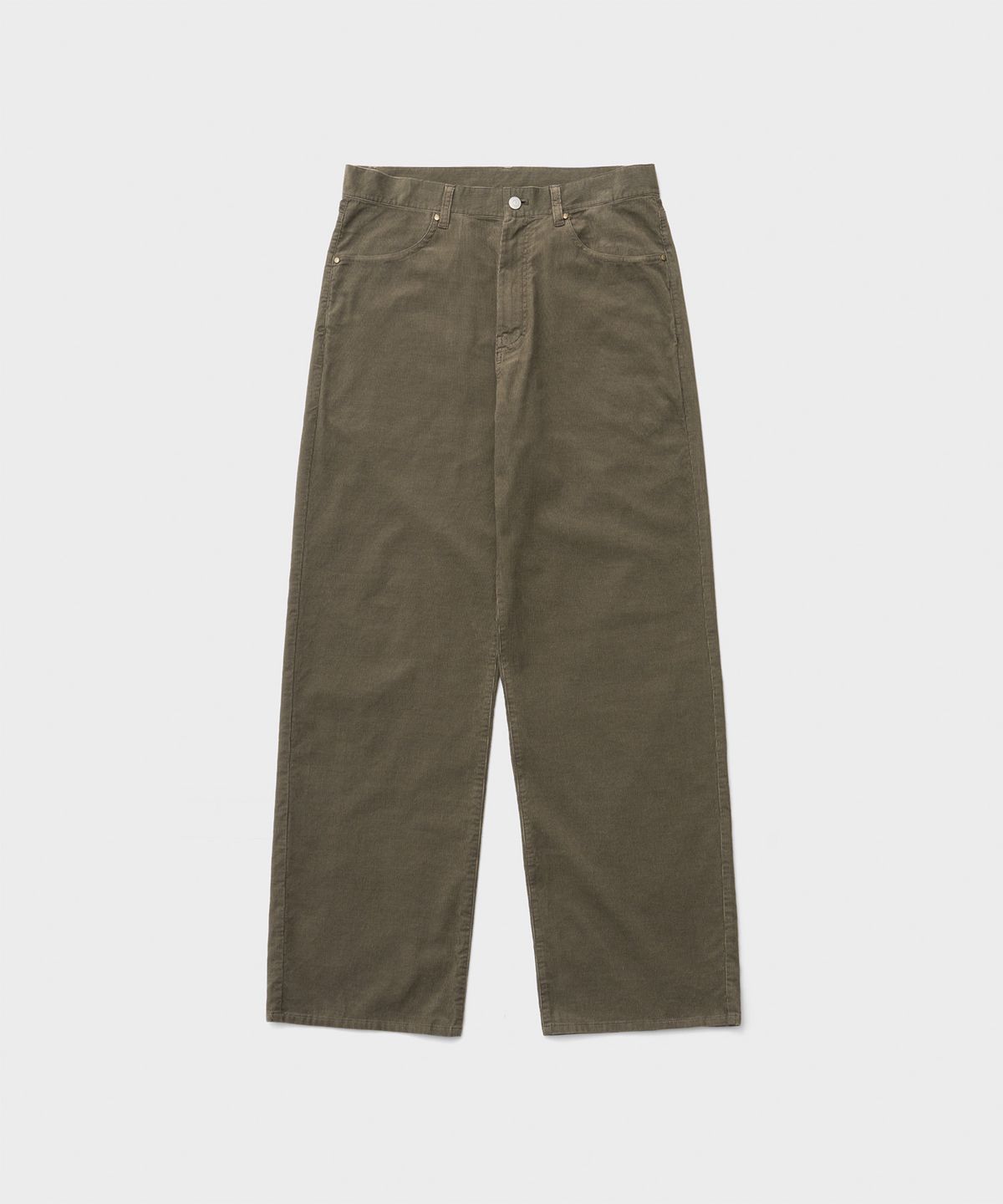 어나더 오피스(ANOTHER OFFICE) Kurt Light Corduroy Pants (Olive Gray)
