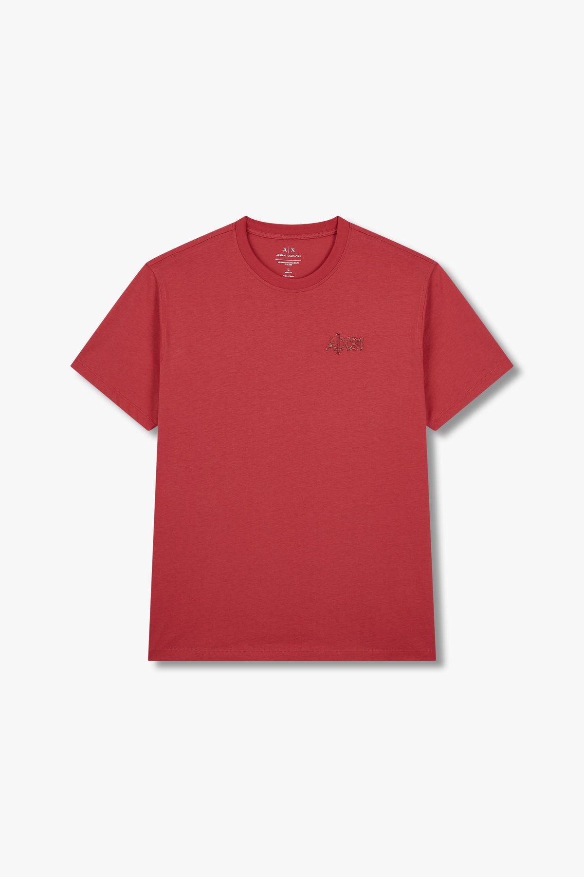 아르마니 익스체인지(ARMANI EXCHANGE) 남성 AX91 엠브로이더리 티셔츠_레드 A415130035