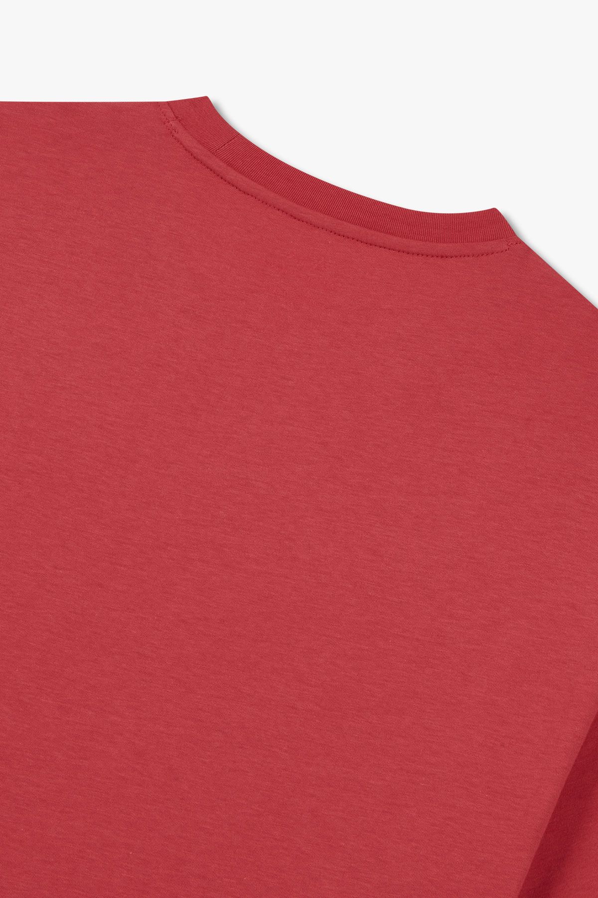 아르마니 익스체인지(ARMANI EXCHANGE) 남성 AX91 엠브로이더리 티셔츠_레드 A415130035