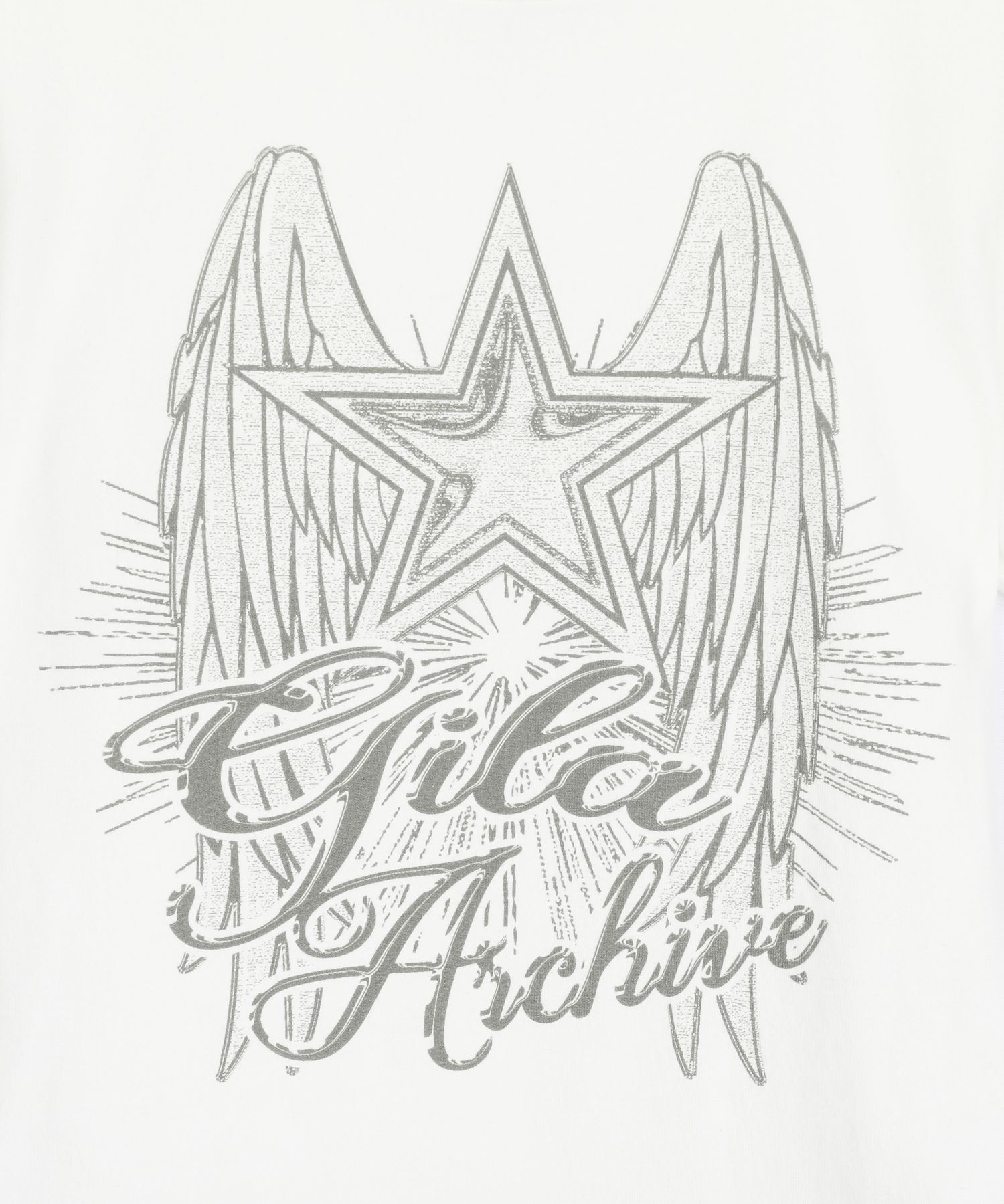 Tシャツ・カットソー [Gila Archive] STAR WING CROP T-SHIRT_WH GL25SUTP02WH 길라아카이브(GILAARCHIVE) STAR WING CROP T-SHIRT_WH - 사이즈