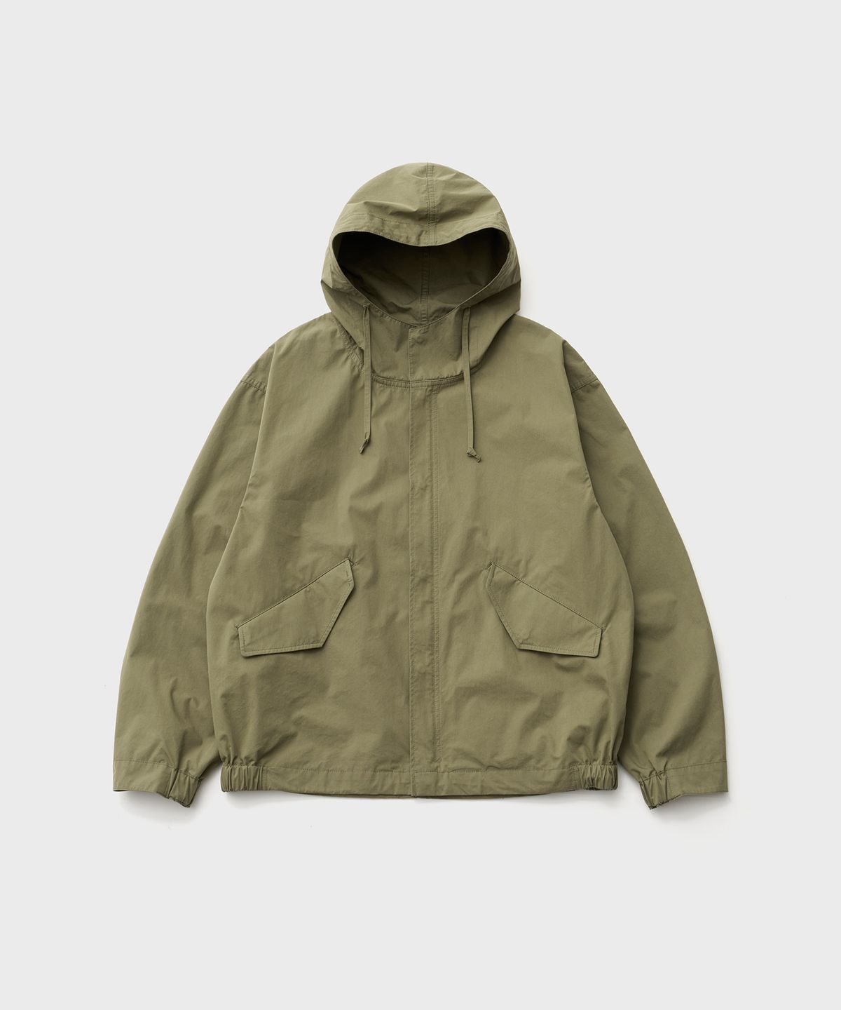 어나더 오피스(ANOTHER OFFICE) Hooded Short Mods Jacket (Olive Drab)