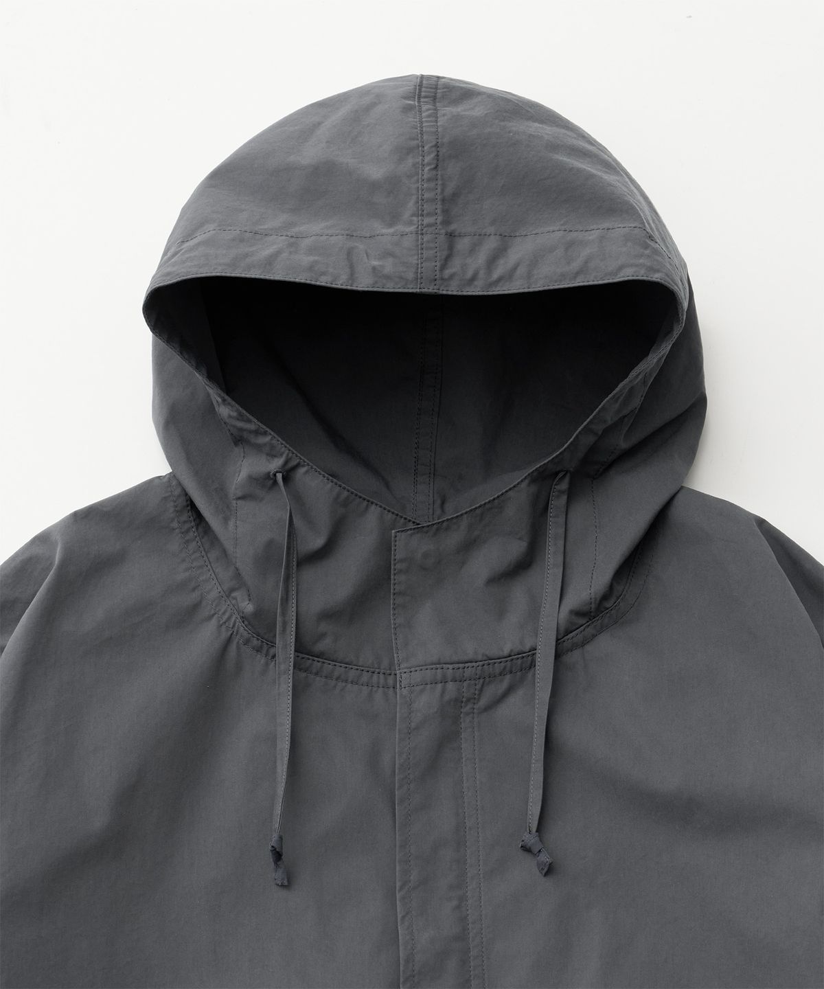 어나더 오피스(ANOTHER OFFICE) Hooded Short Mods Jacket (Carbon)