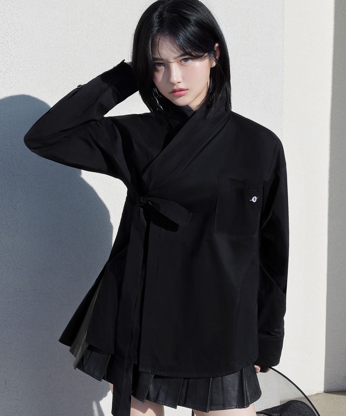 티엠쓰리(TM3) 플레인 클래식 한복 셔츠 블랙