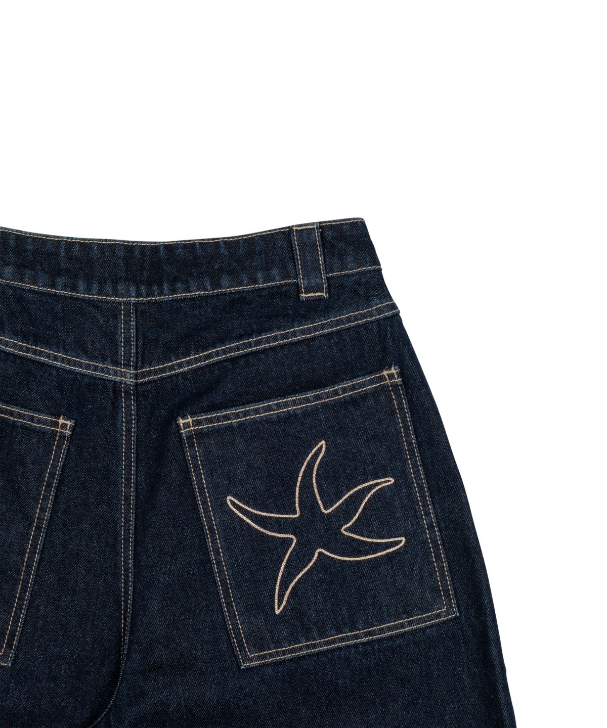 더콜디스트모먼트(THE COLDEST MOMENT) TCM starfish denim half pants (blue)