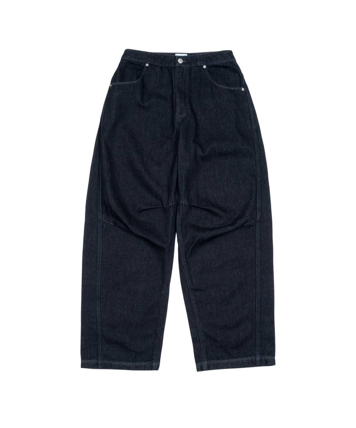 더콜디스트모먼트(THE COLDEST MOMENT) TCM curved raw denim pants (blue)