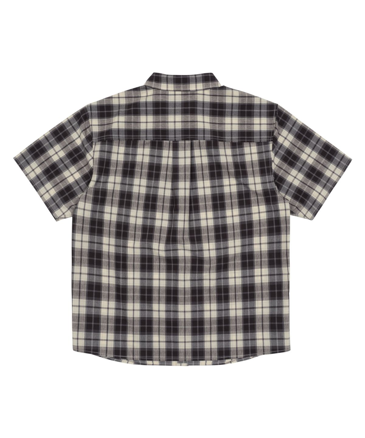 더콜디스트모먼트(THE COLDEST MOMENT) TCM mini logo check half shirts (brown)