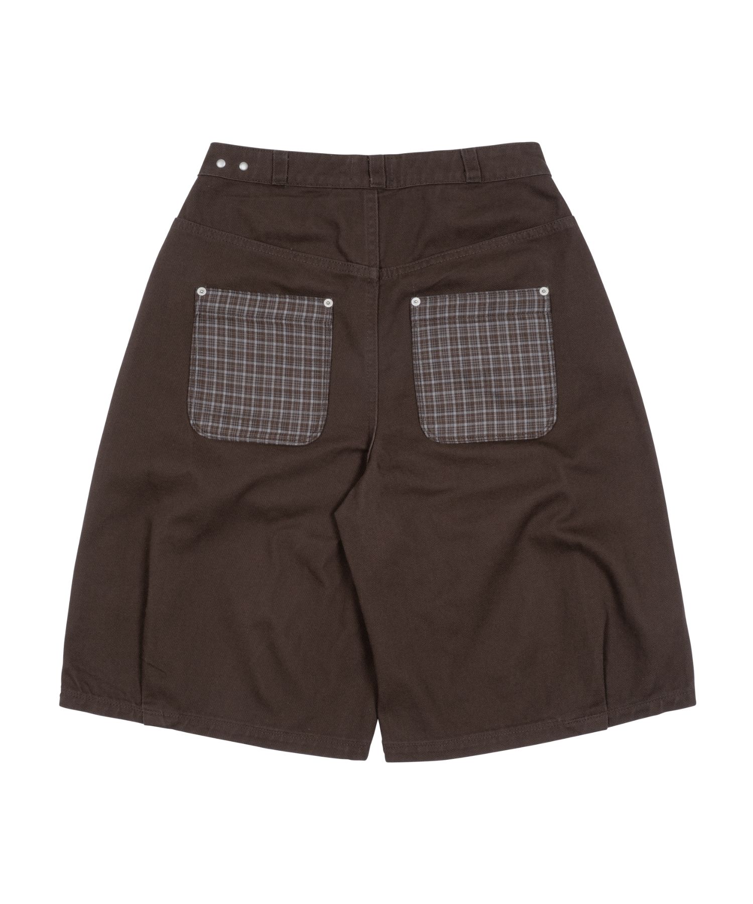 MUSINSA | THE COLDEST MOMENT TCM check pocket half pants (brown)