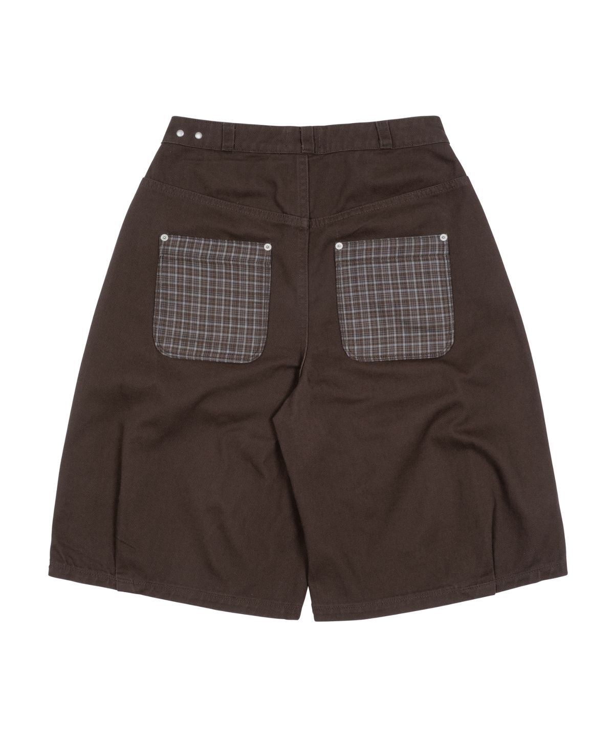 더콜디스트모먼트(THE COLDEST MOMENT) TCM check pocket half pants (brown)