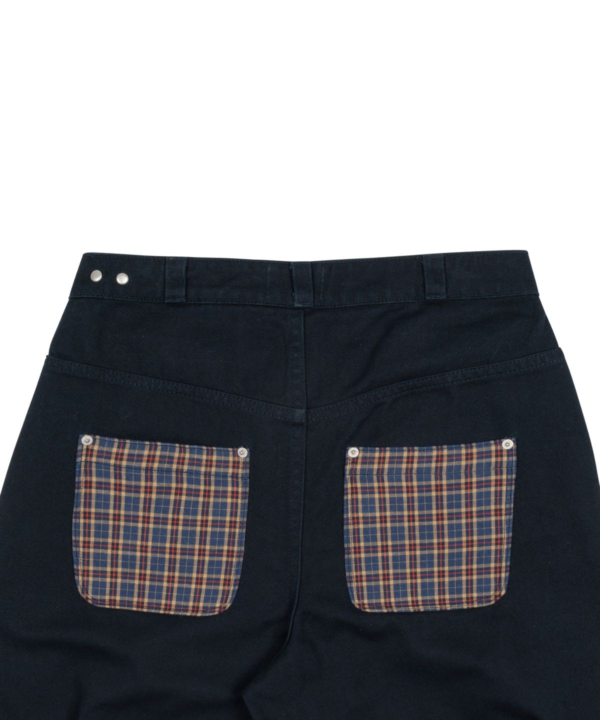 더콜디스트모먼트(THE COLDEST MOMENT) TCM check pocket half pants (navy)