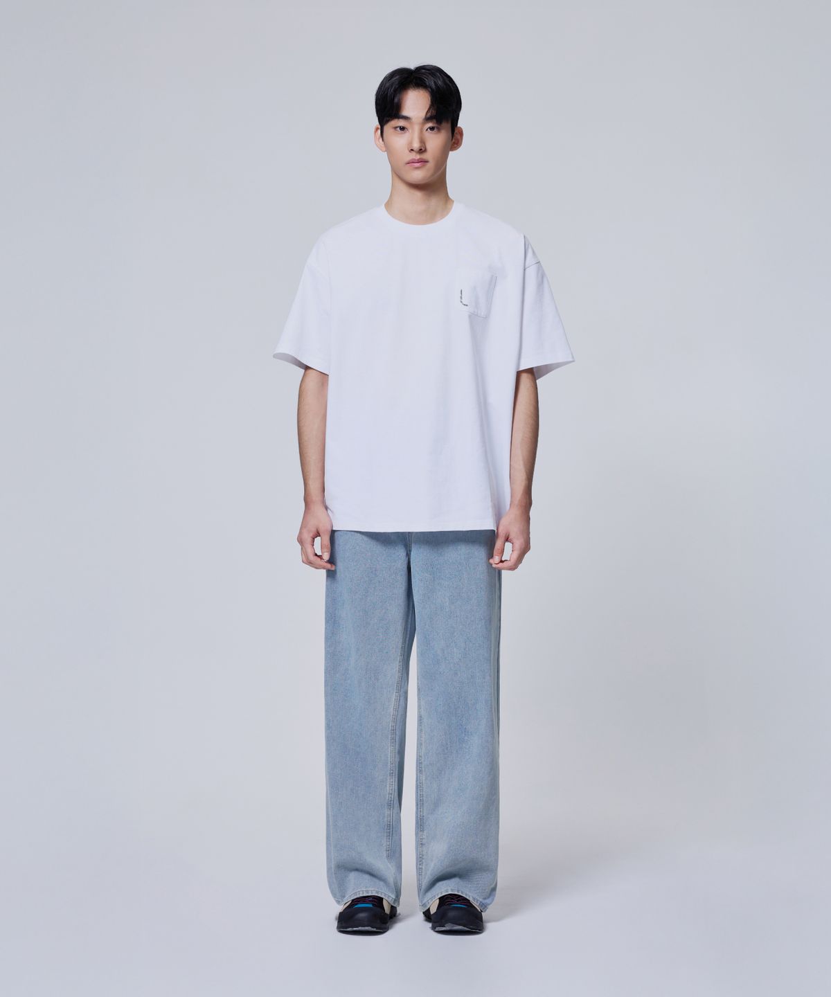 에이지오디(AGOD) 레이싱 반소매 티셔츠 [화이트]