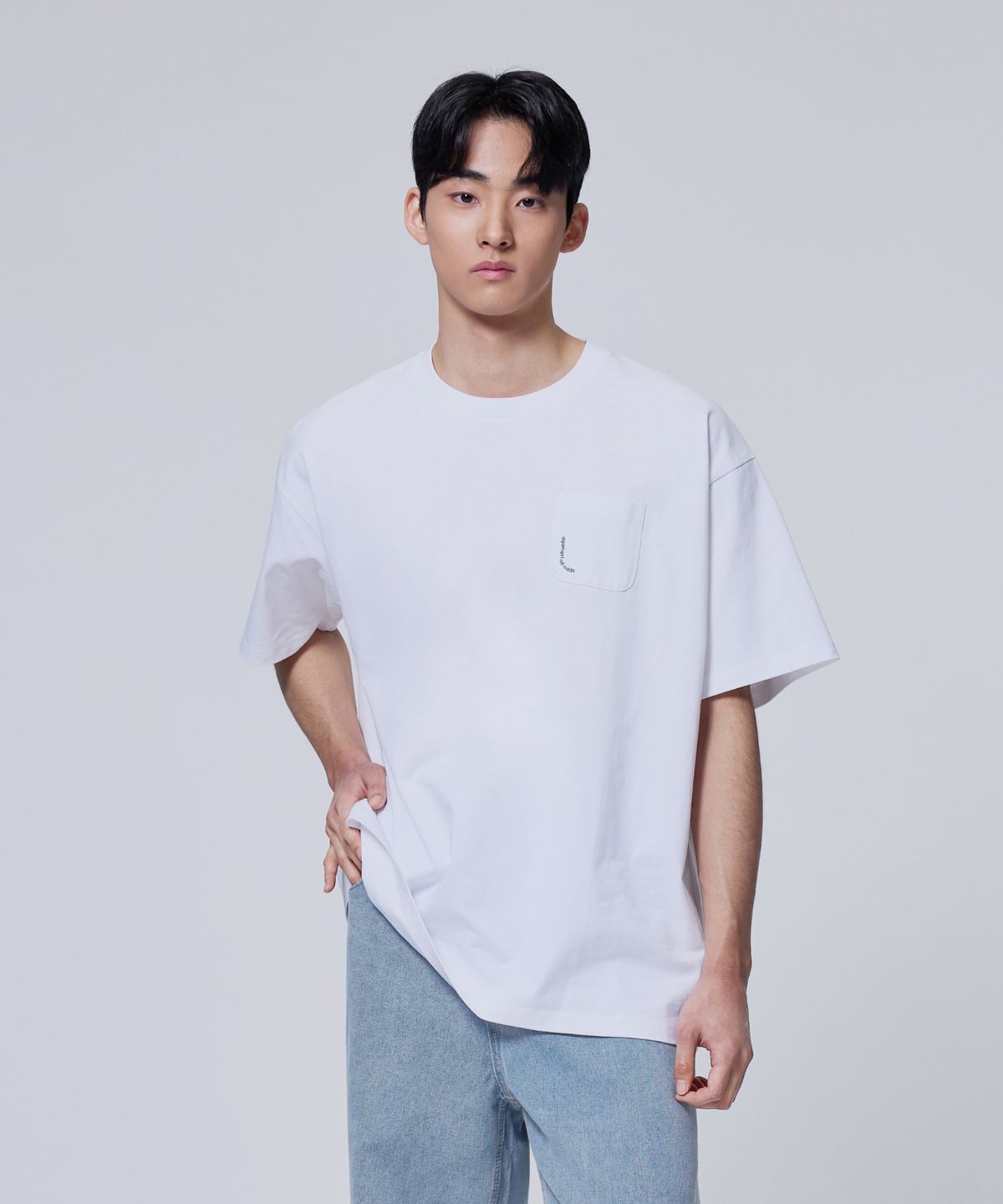 에이지오디(AGOD) 레이싱 반소매 티셔츠 [화이트]