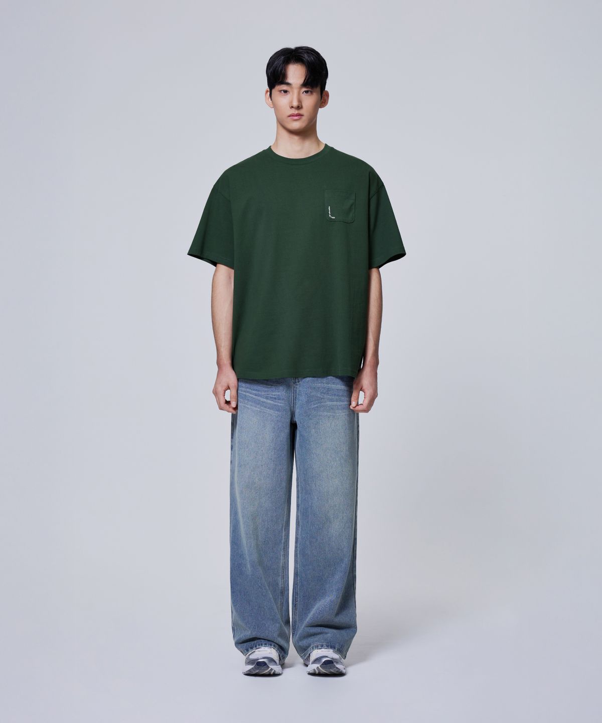 에이지오디(AGOD) 레이싱 반소매 티셔츠 [다크 그린]