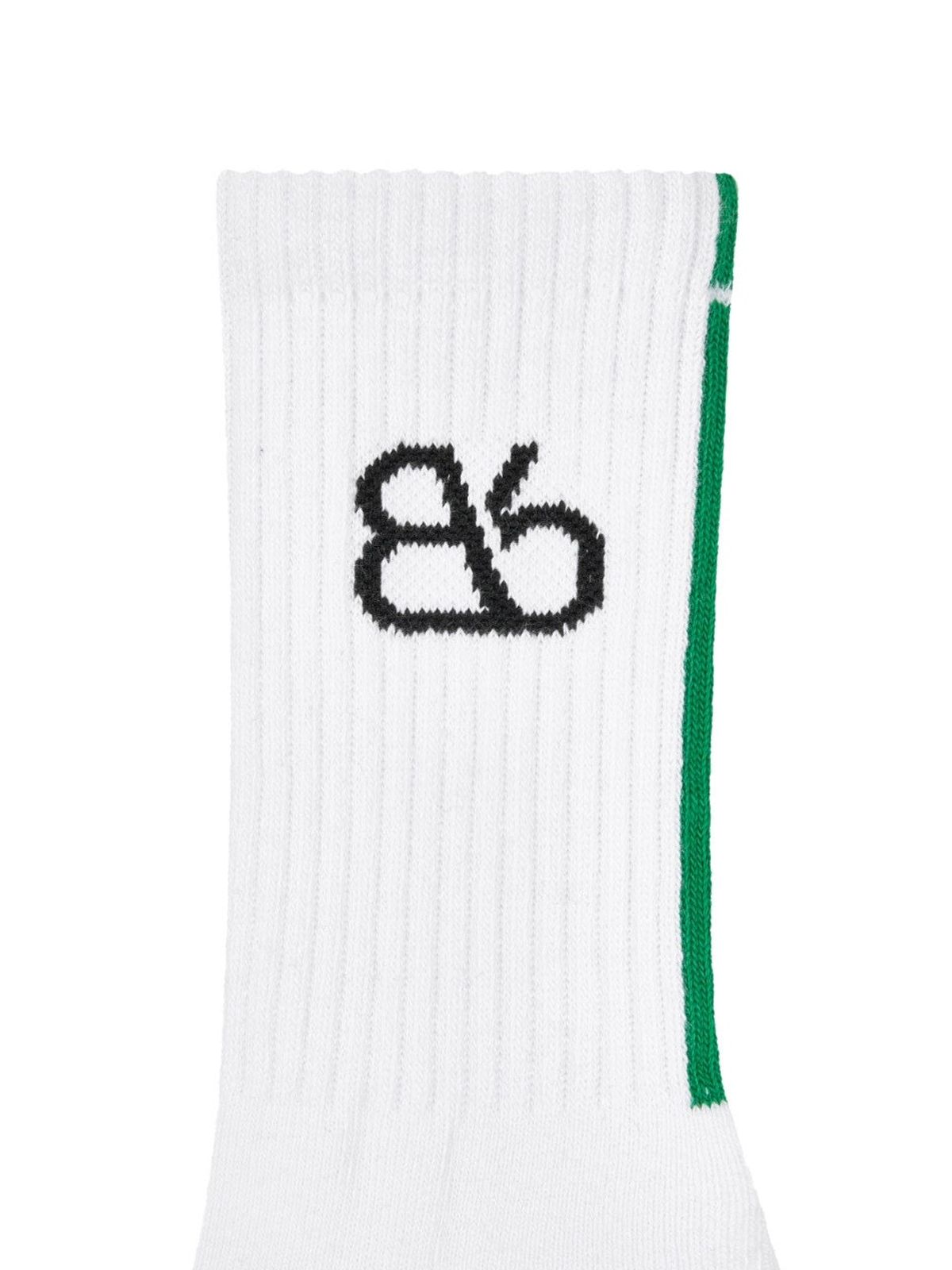비플랫 베네통(Bb' BENETTON) 비비 러닝 크루 삭스 (White)
