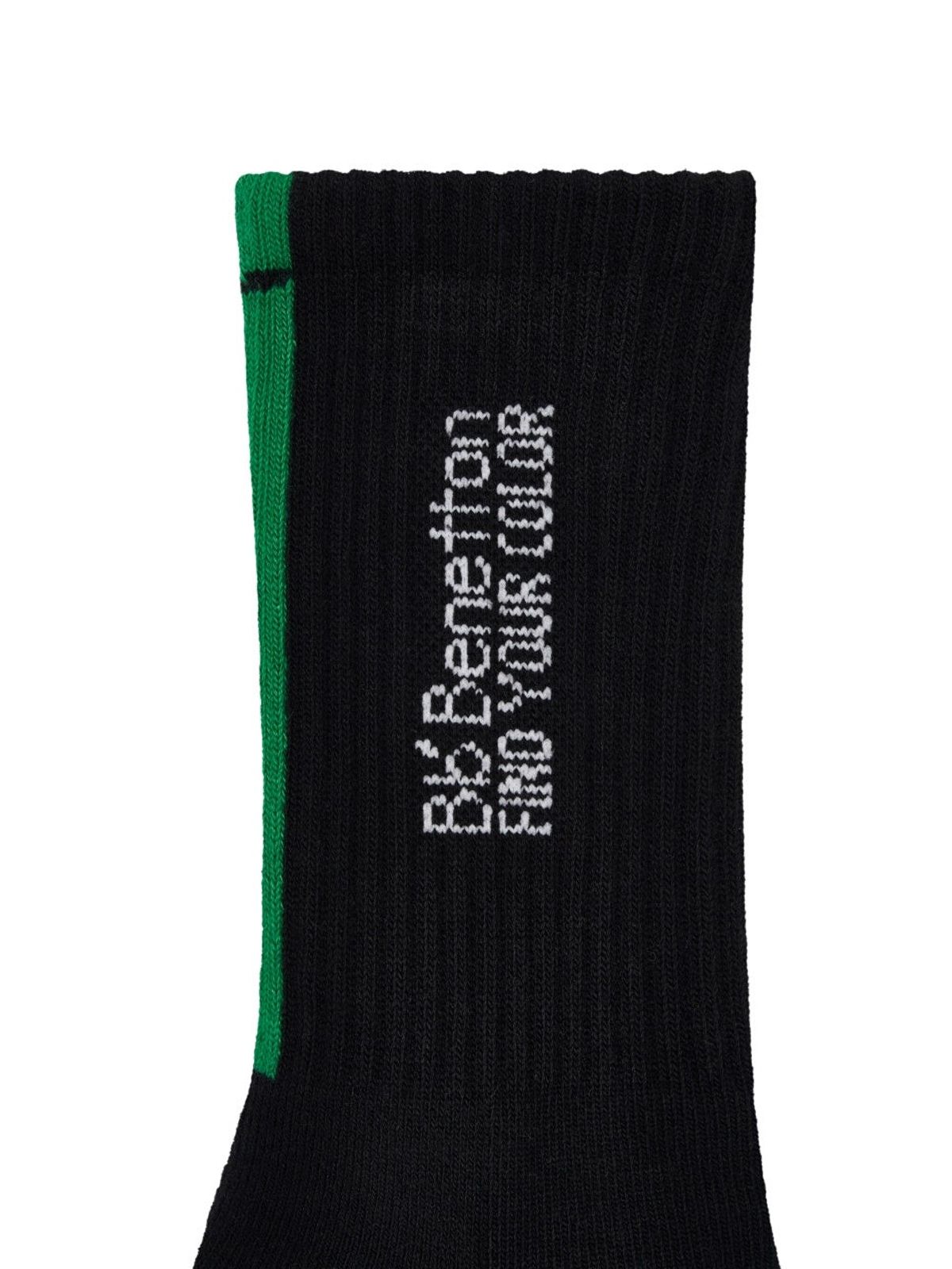 비플랫 베네통(Bb' BENETTON) 비비 러닝 크루 삭스 (Black)