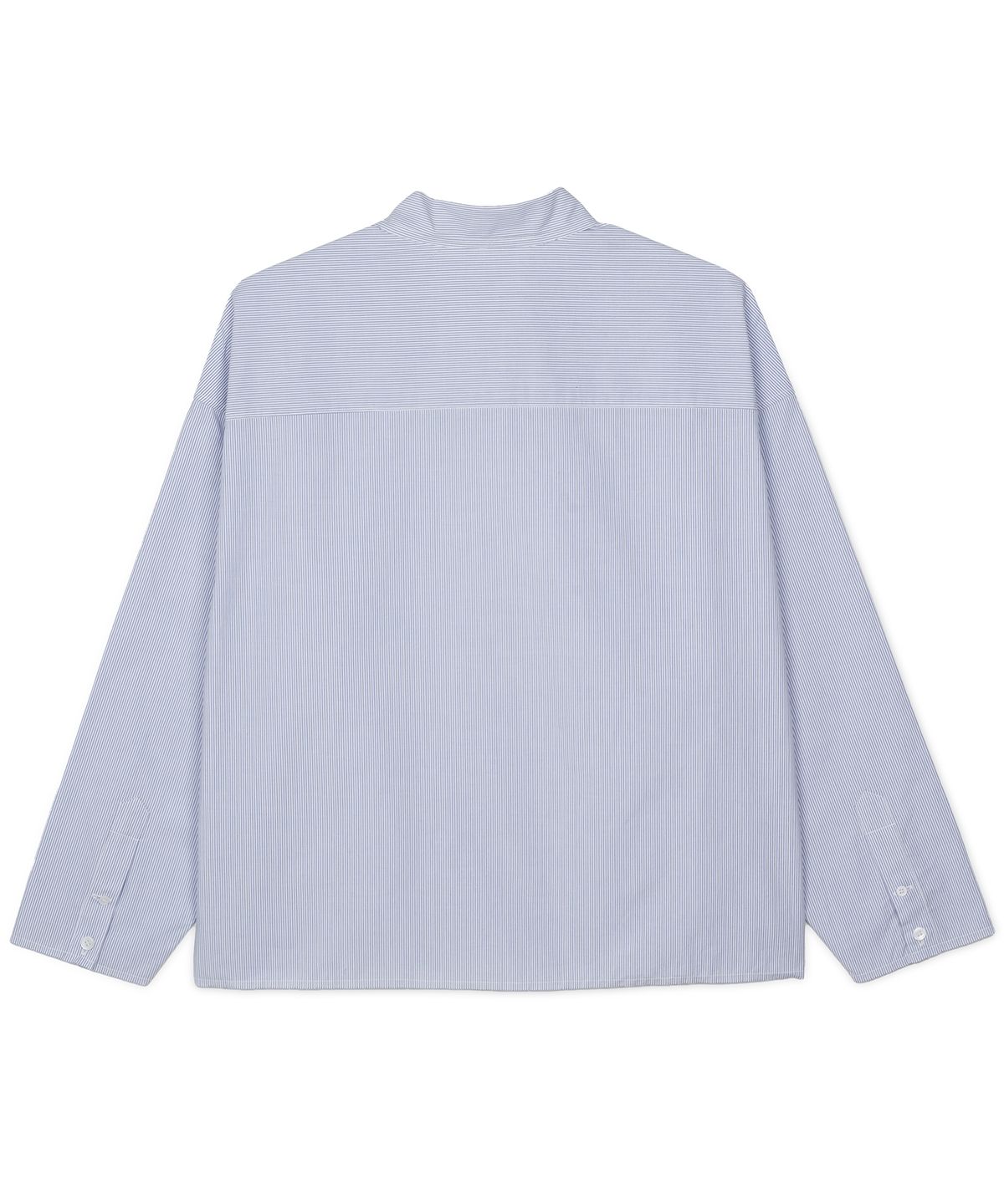 구보(GUVO) Cut-off stripe shirts