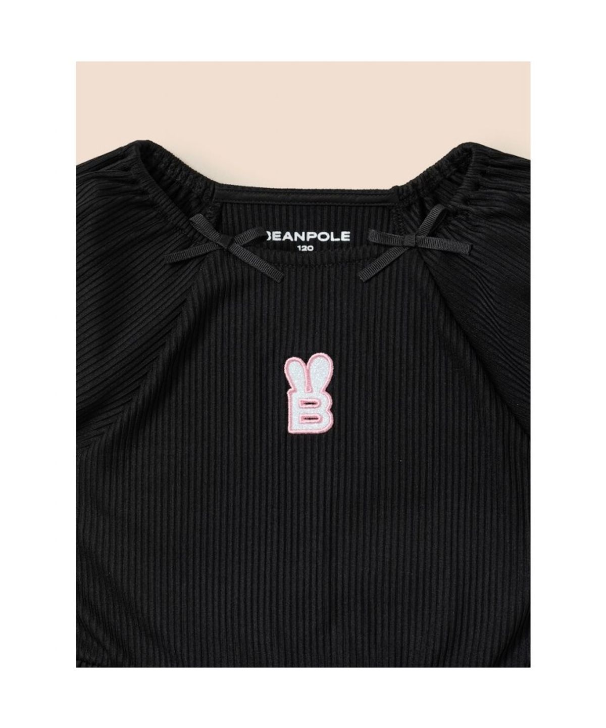 빈폴 키즈(BEANPOLE KIDS) 러블리 골지 화섬 믹스원피스  블랙 (BI5371G065)