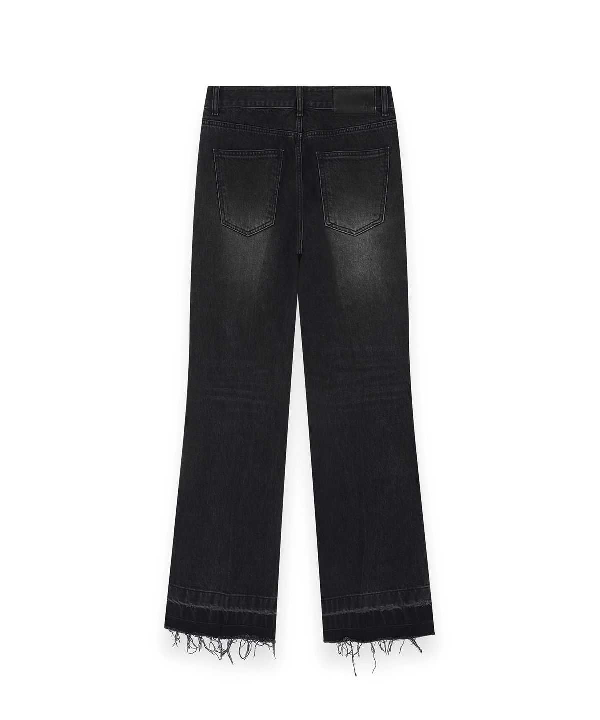 알포(R-4) R-0028 / DISTRESSED BOOTCUT JEANS(BLACK)