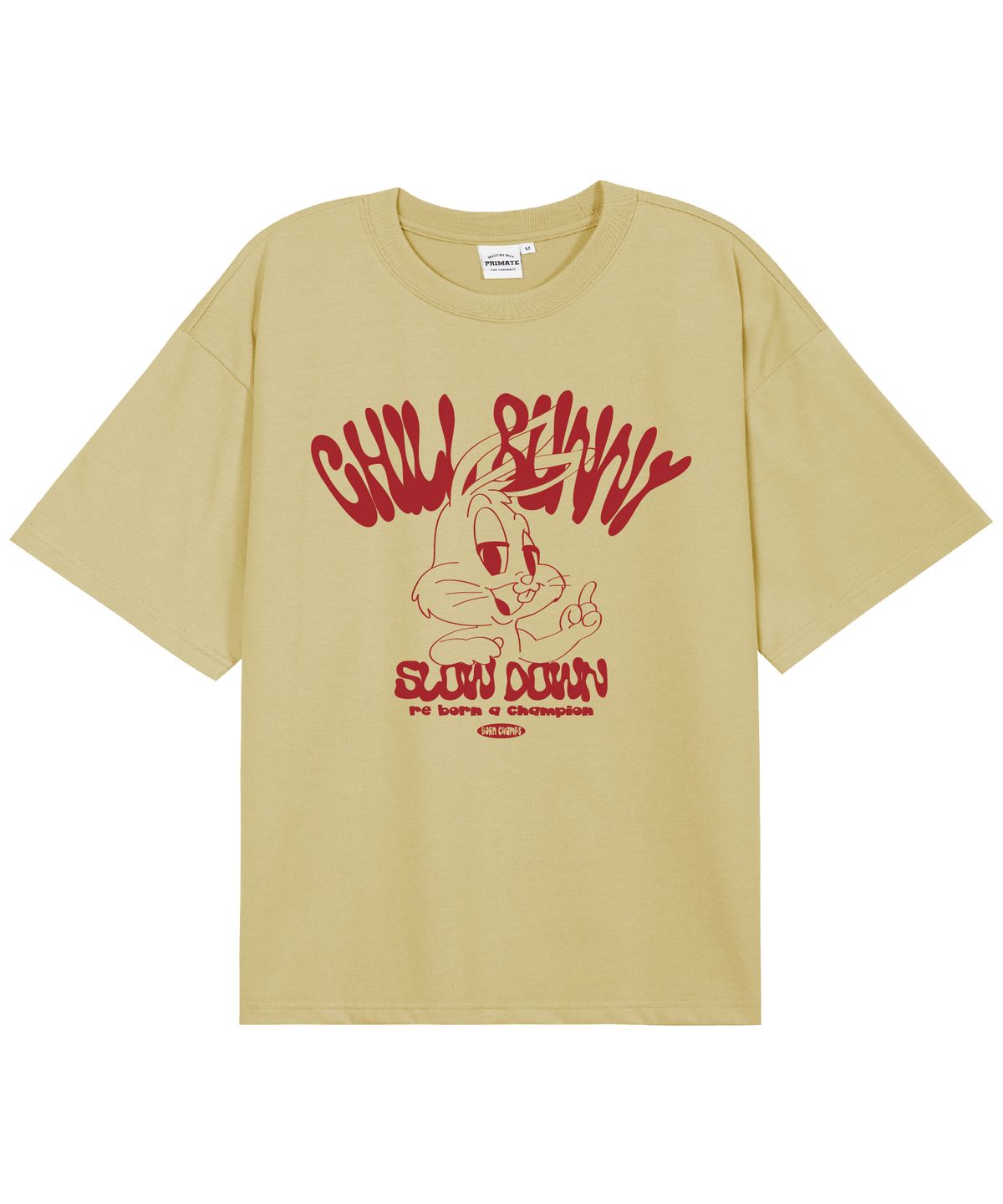 본챔스(BORN CHAMPS) [11 COLORS] CHILL BUNNY 오버핏 반팔티셔츠 B25ST32