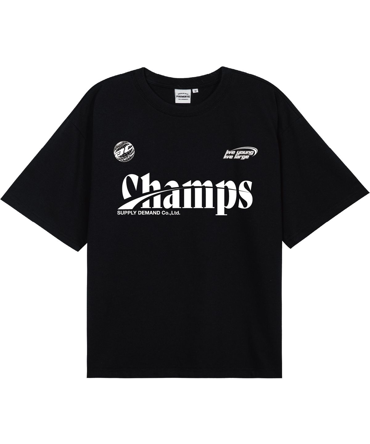 본챔스(BORN CHAMPS) [7 COLORS] CHMPS SPORTY LOGO 오버핏 반팔티셔츠 B25ST33