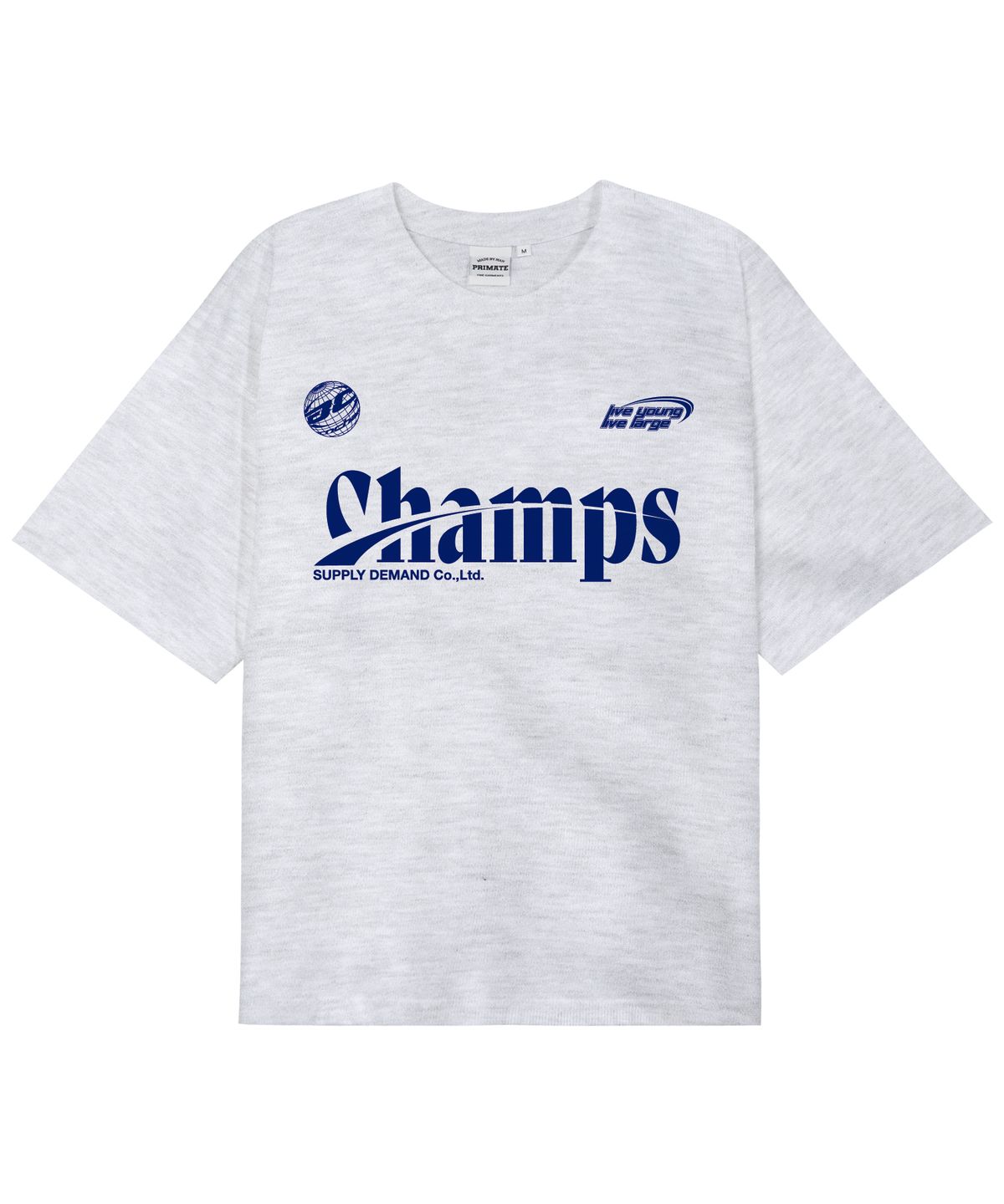 본챔스(BORN CHAMPS) [7 COLORS] CHMPS SPORTY LOGO 오버핏 반팔티셔츠 B25ST33