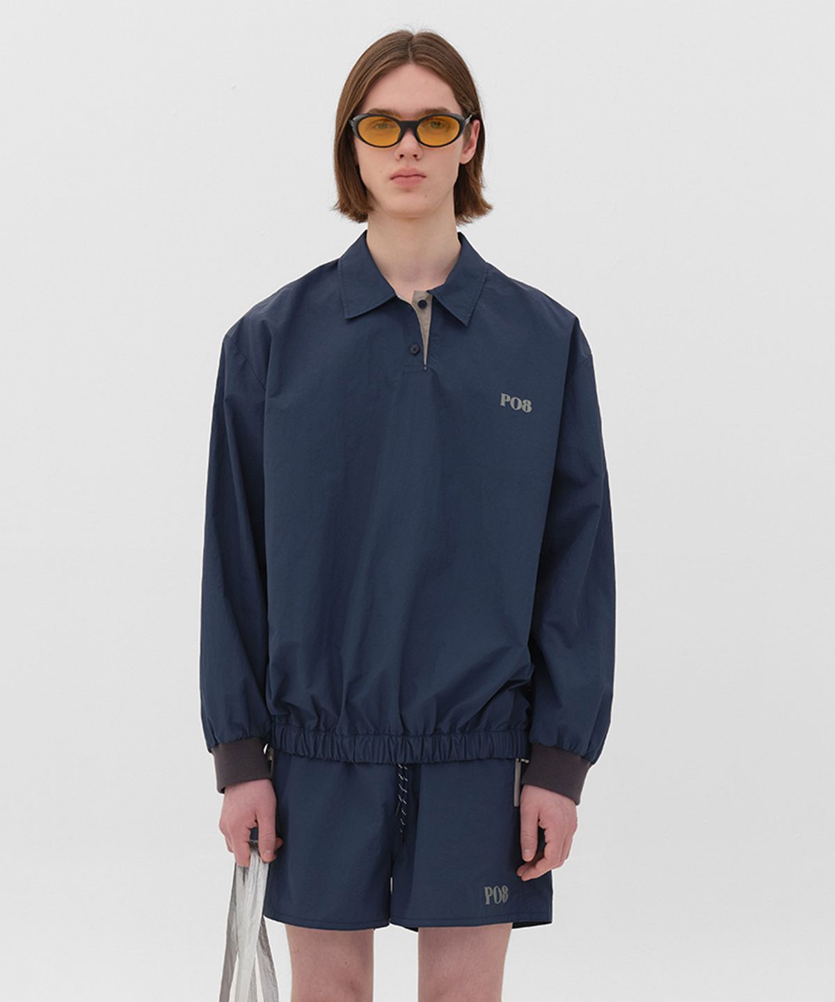 피오팔(PO8) STORM8 NYLON TOP - NAVY