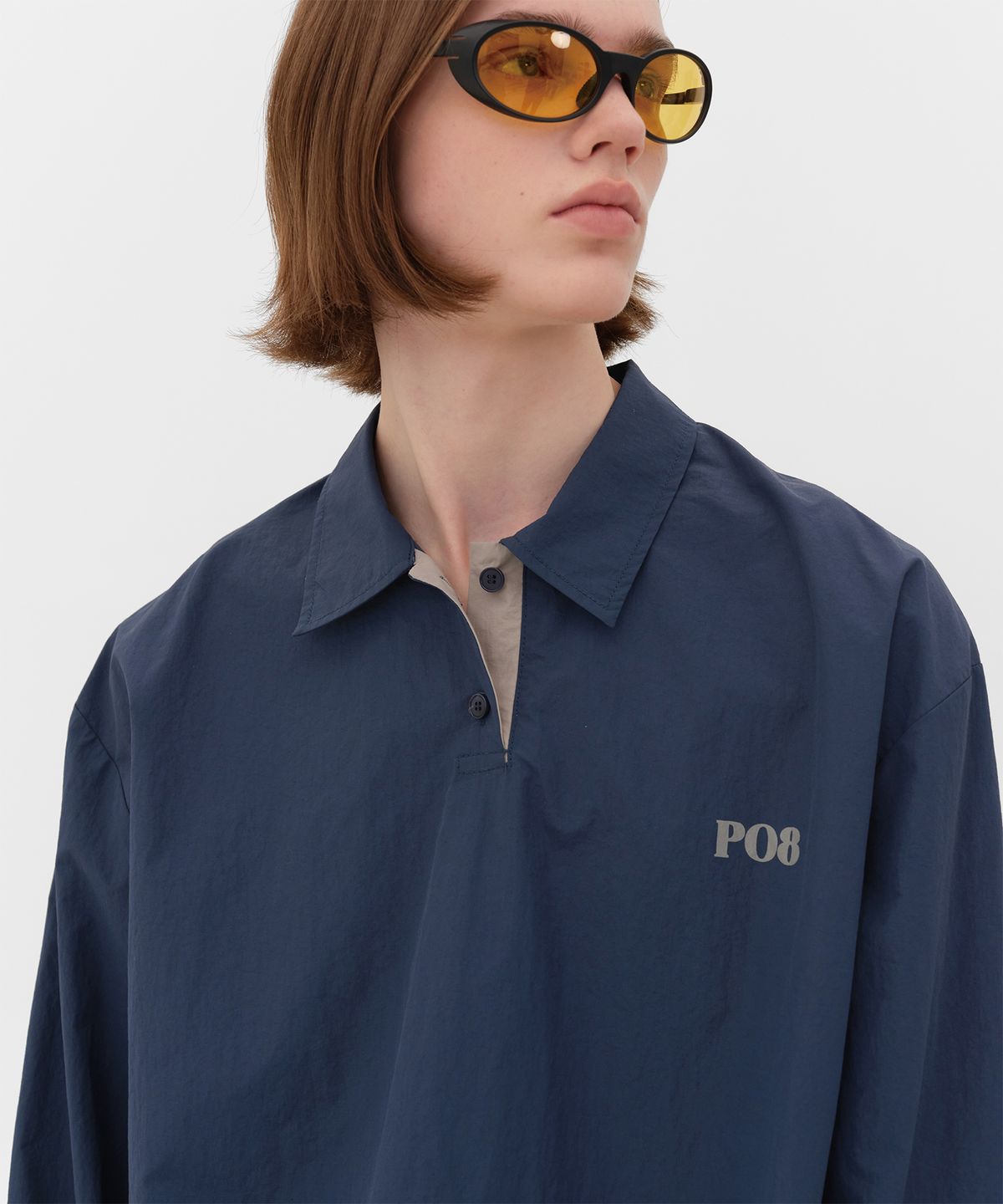 피오팔(PO8) STORM8 NYLON TOP - NAVY