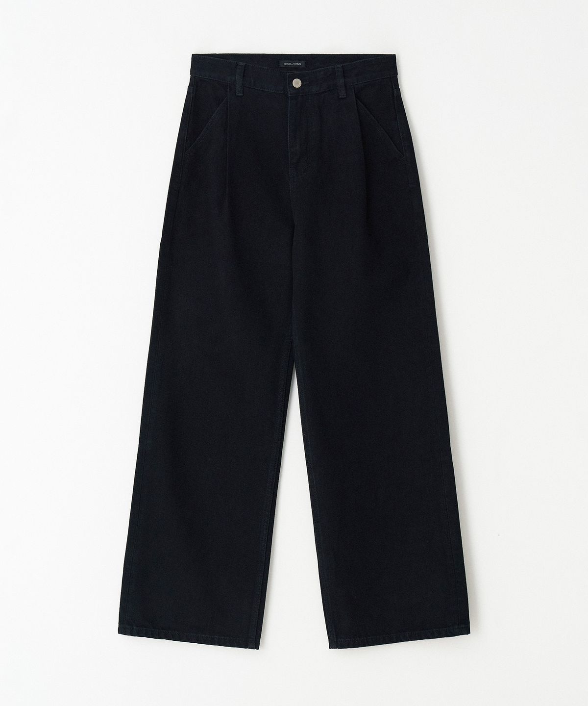 하우스 오브 폰드(HOUSE OF POND) Wide Leg Pintuck Denim Jeans_Black