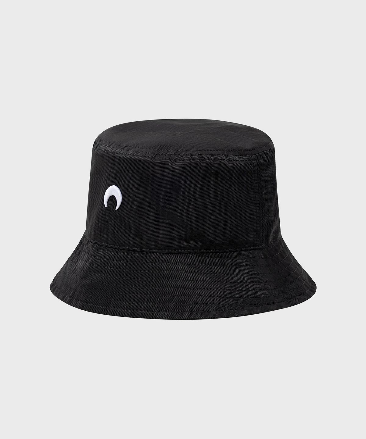 마린 세르(MARINE SERRE) (U) 리사이클드 무아레 버킷 햇 블랙 RECYCLED MOIRE BUCKET HAT BLACK