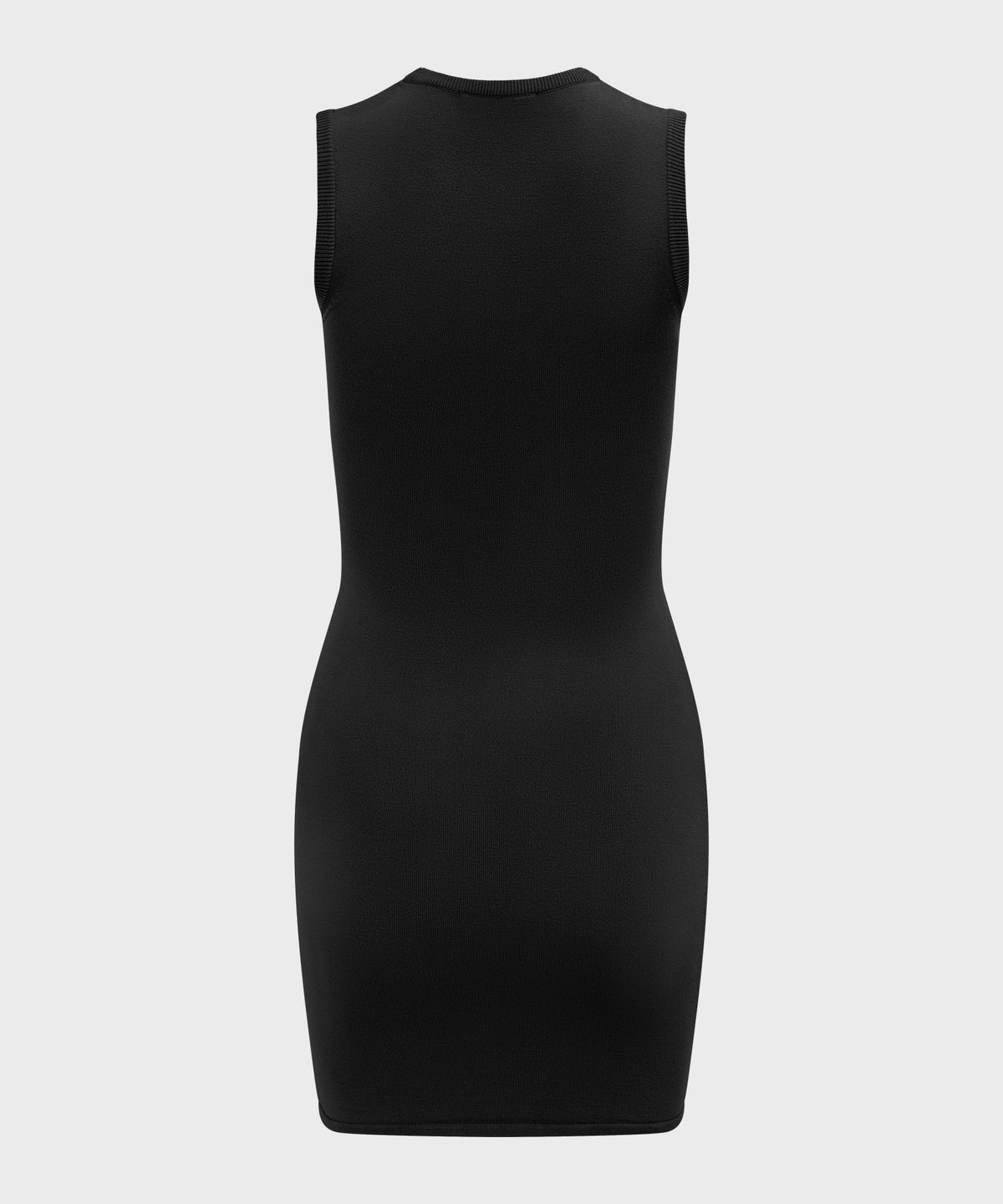 마린 세르(MARINE SERRE) (W) 문 로고 니트 미니 드레스 블랙 MOON LOGO KNIT MINI DRESS BLACK