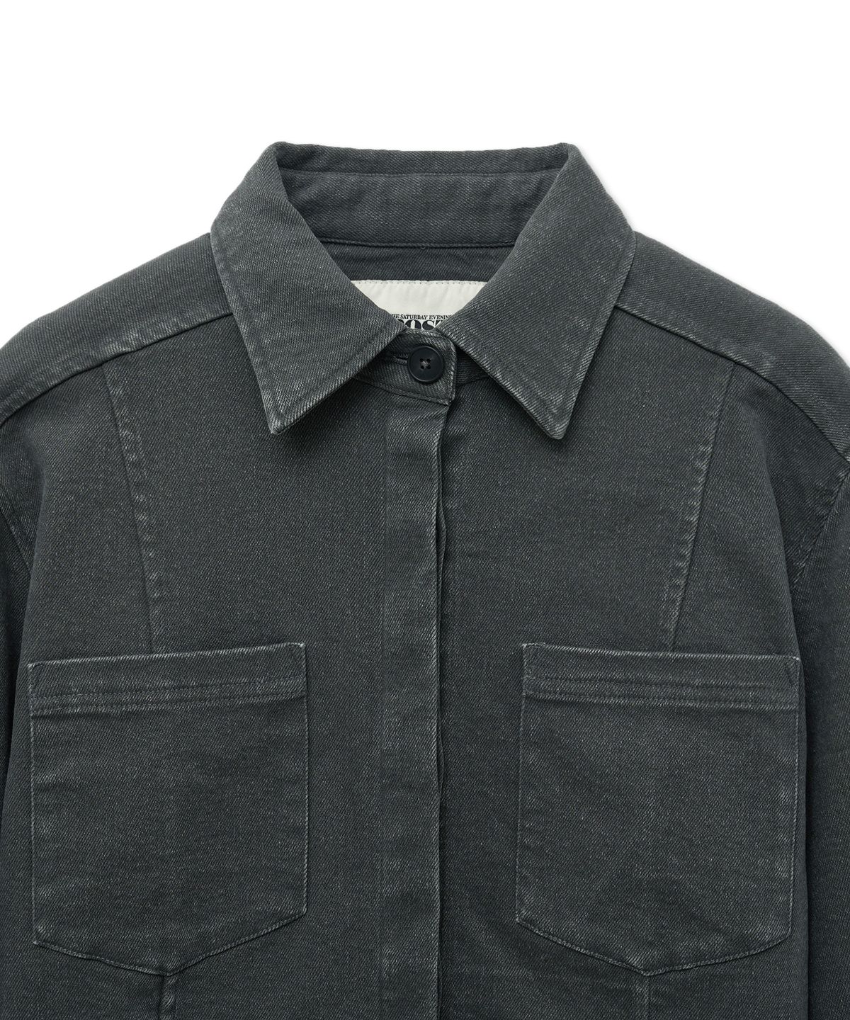 더 새터데이 이브닝 포스트(THE SATURDAY EVENING POST) Cropped Jacket_Charcoal