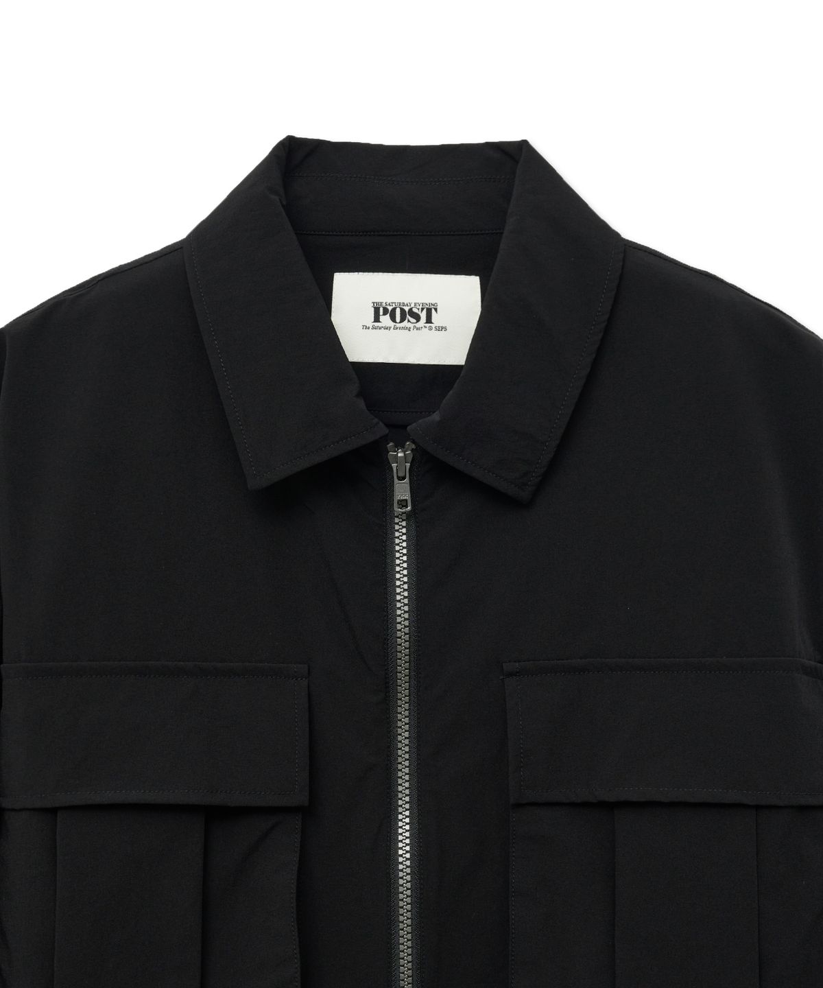 더 새터데이 이브닝 포스트(THE SATURDAY EVENING POST) Nylon Pocket Jumper_Black