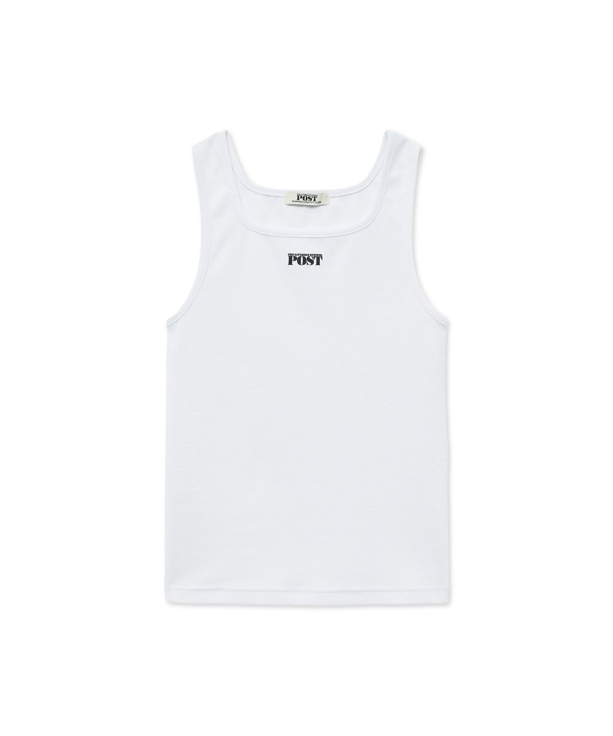 더 새터데이 이브닝 포스트(THE SATURDAY EVENING POST) Logo Sleeveless Top_White