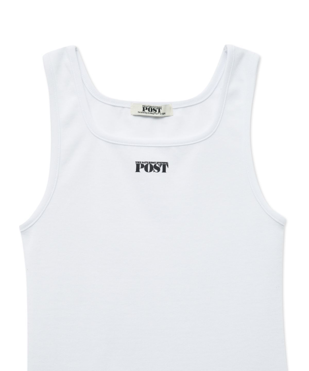 더 새터데이 이브닝 포스트(THE SATURDAY EVENING POST) Logo Sleeveless Top_White