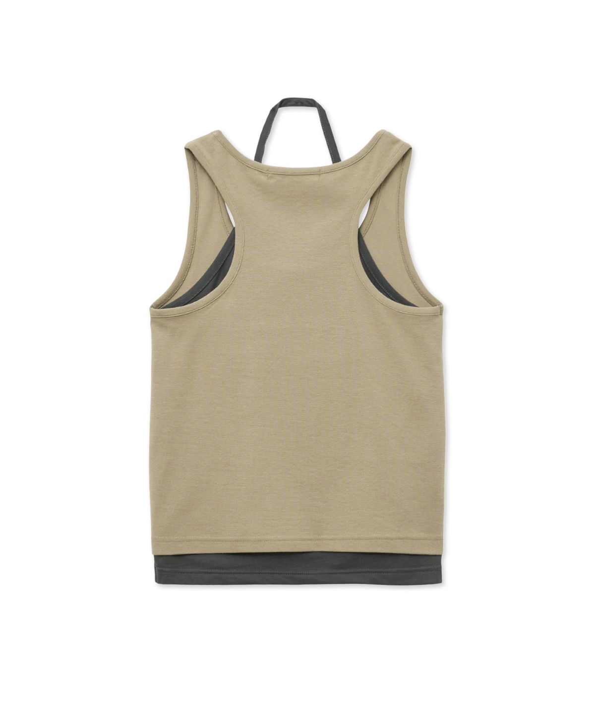 더 새터데이 이브닝 포스트(THE SATURDAY EVENING POST) Layered Sleeveless Top_Brown