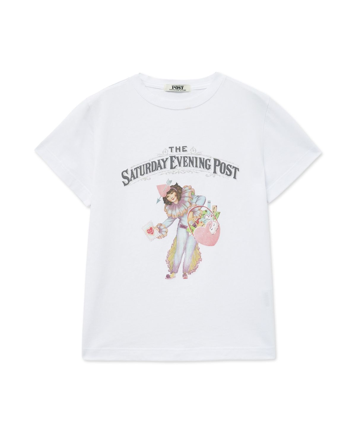 더 새터데이 이브닝 포스트(THE SATURDAY EVENING POST) Retro Heart T-Shirt_White